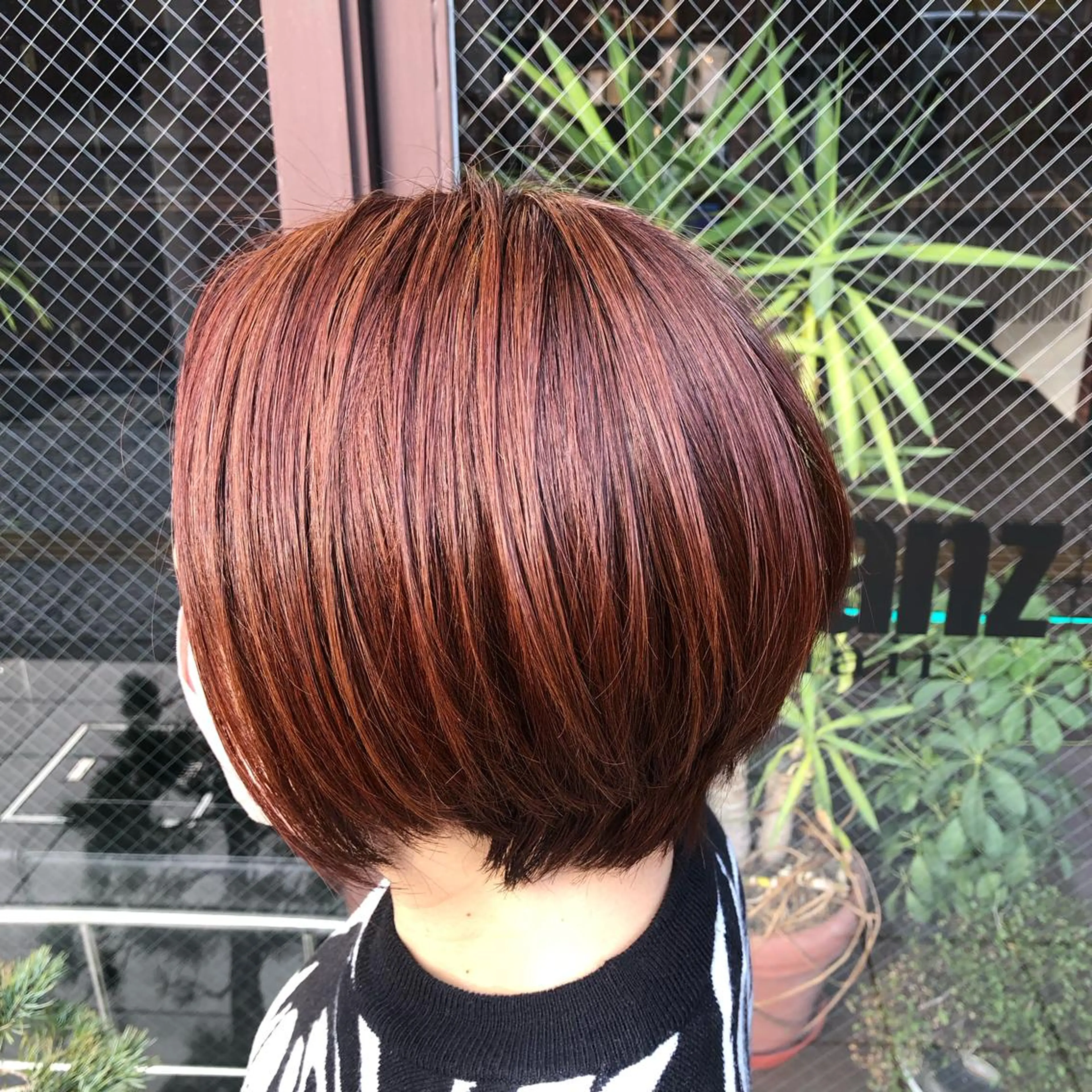 ショート ハイライト カット ヘアカラー トリートメント Glanz hair 坂牛匠のヘアスタイル
