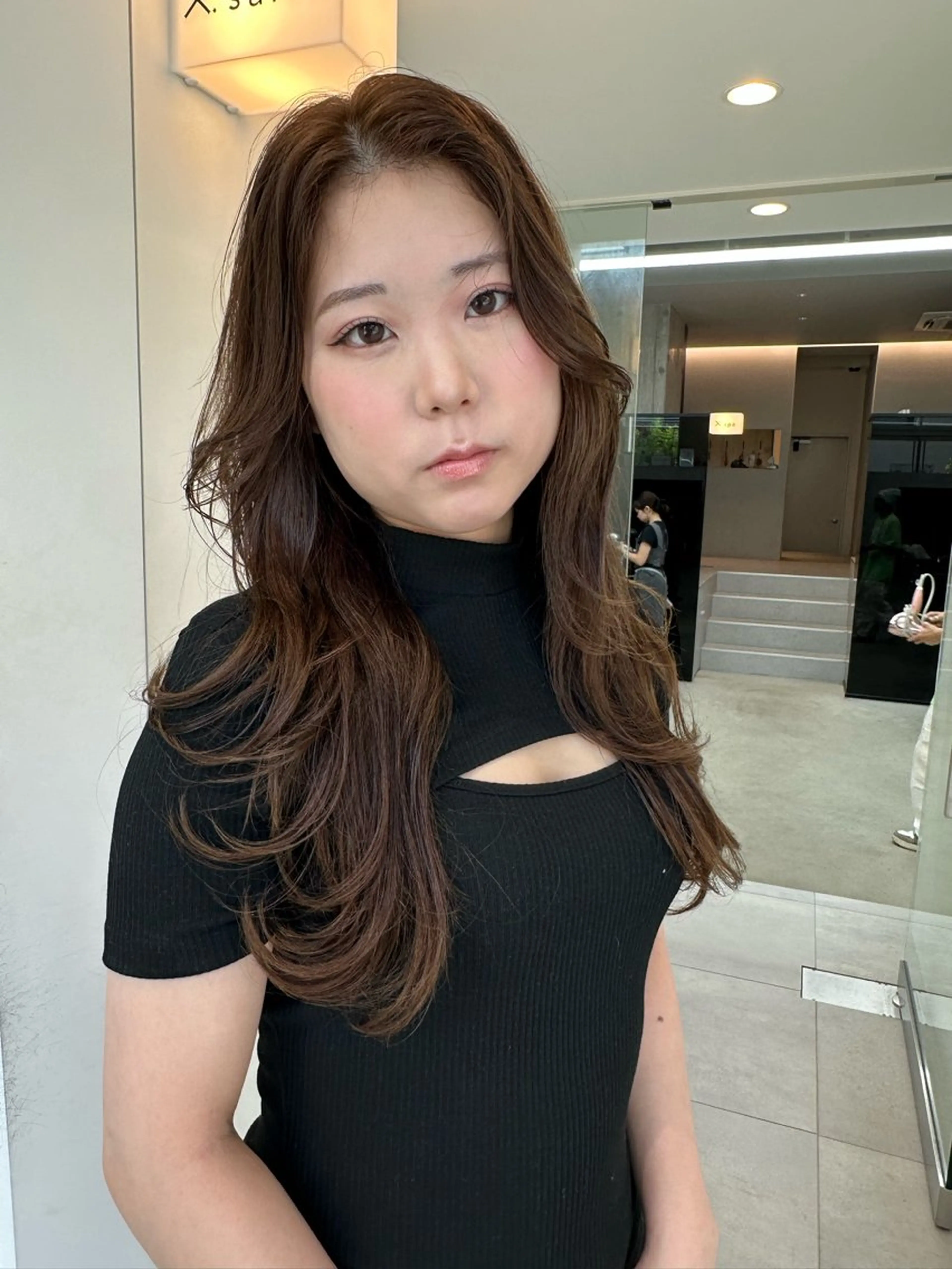 ロング カラー ブラウンカラー ナチュラルブラウン 吉川 未佑のヘアスタイル