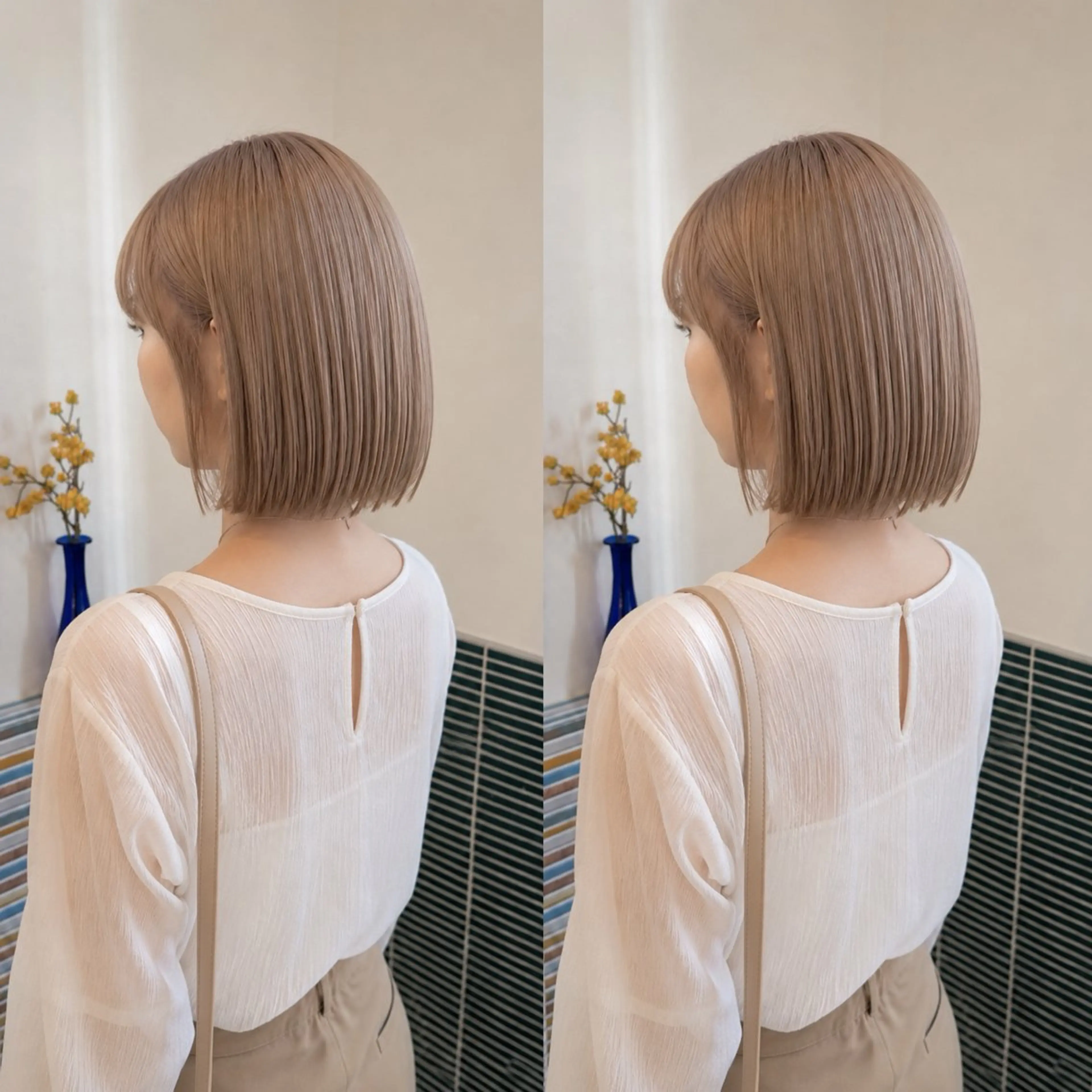 ミディアム カラー ヘアカラー カラー特化/ブリーチ 梅田中崎町/あかりのヘアスタイル