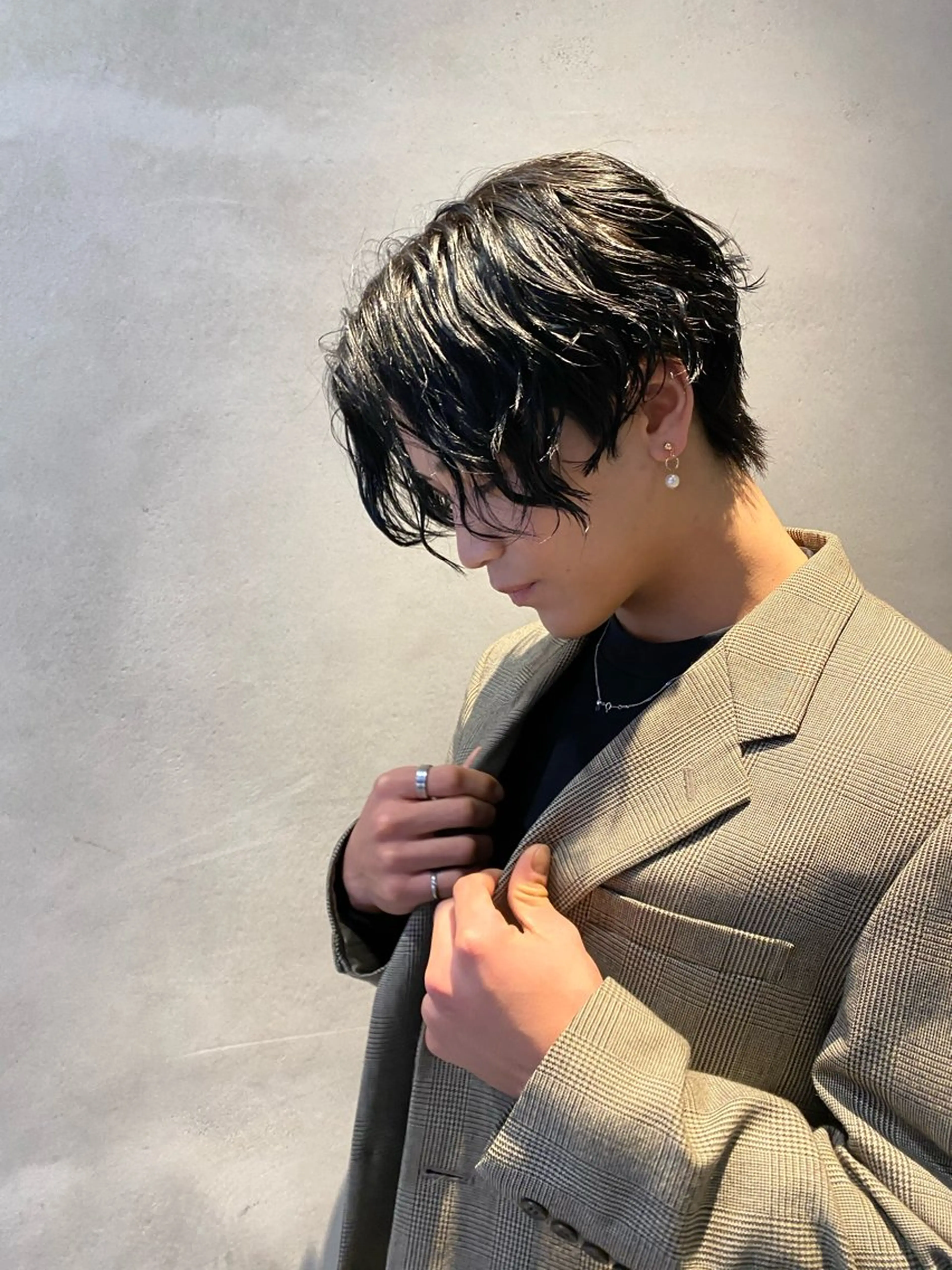 パーマ メンズ カット ヘアカラー トリートメント ✨髪質改善特化✨副 店長椎葉信乃介のヘアスタイル