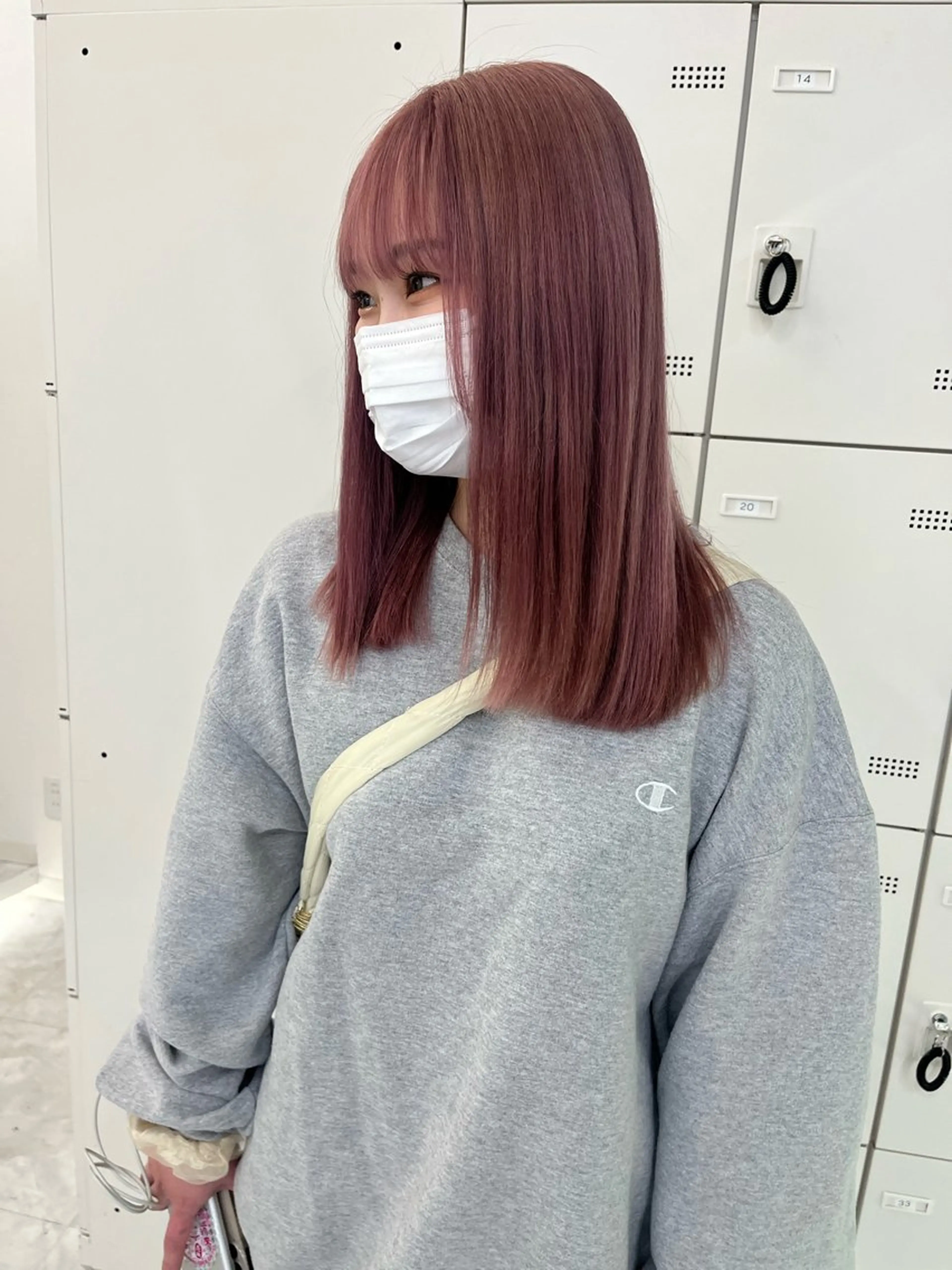 セミロング カラー ヘアアレンジ ヘアカラー トリートメント ヘアセット 愛されカラー🩷 はるなのヘアスタイル