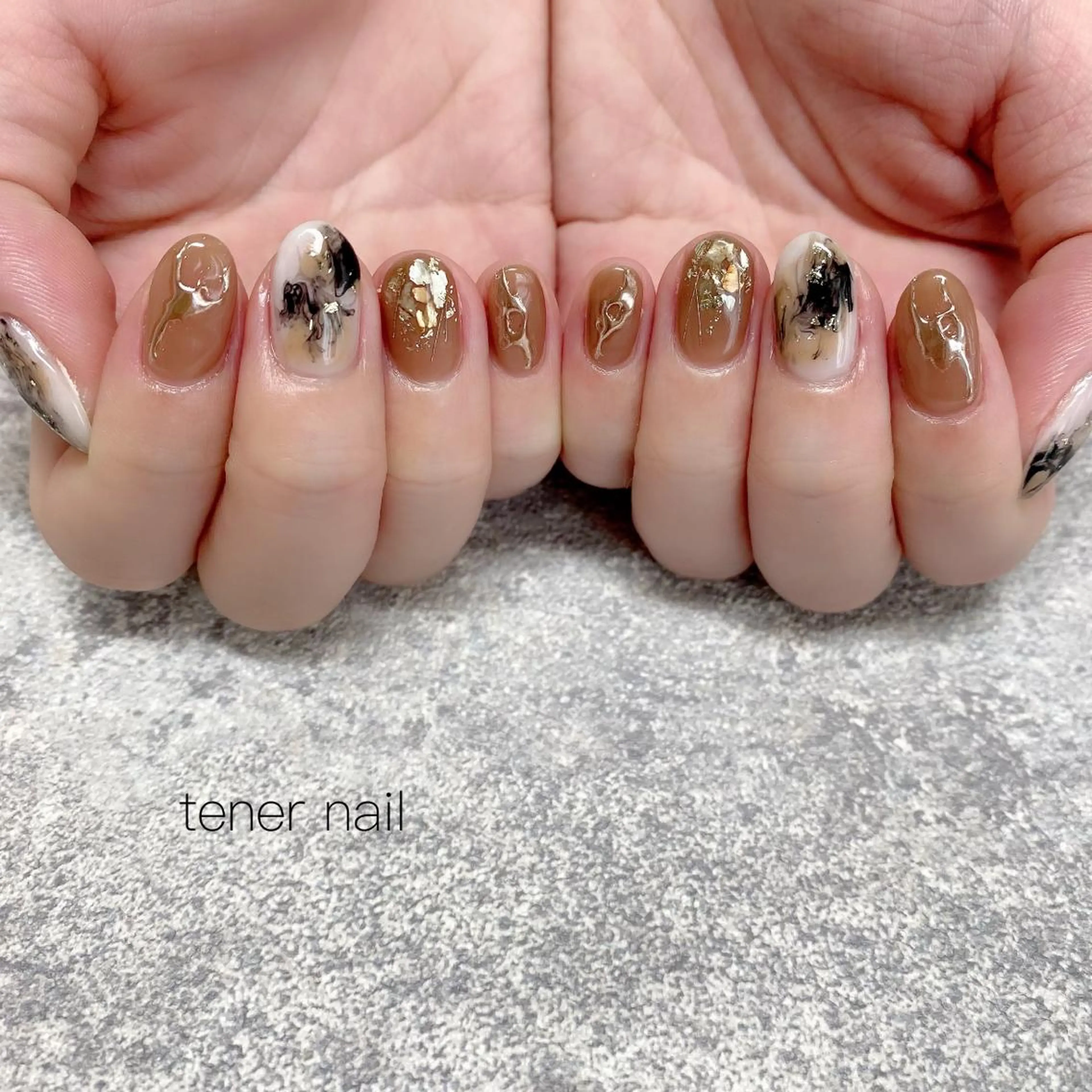 ネイル ミラーネイル ニュアンスネイル テネルネイル tener nailのネイルデザイン