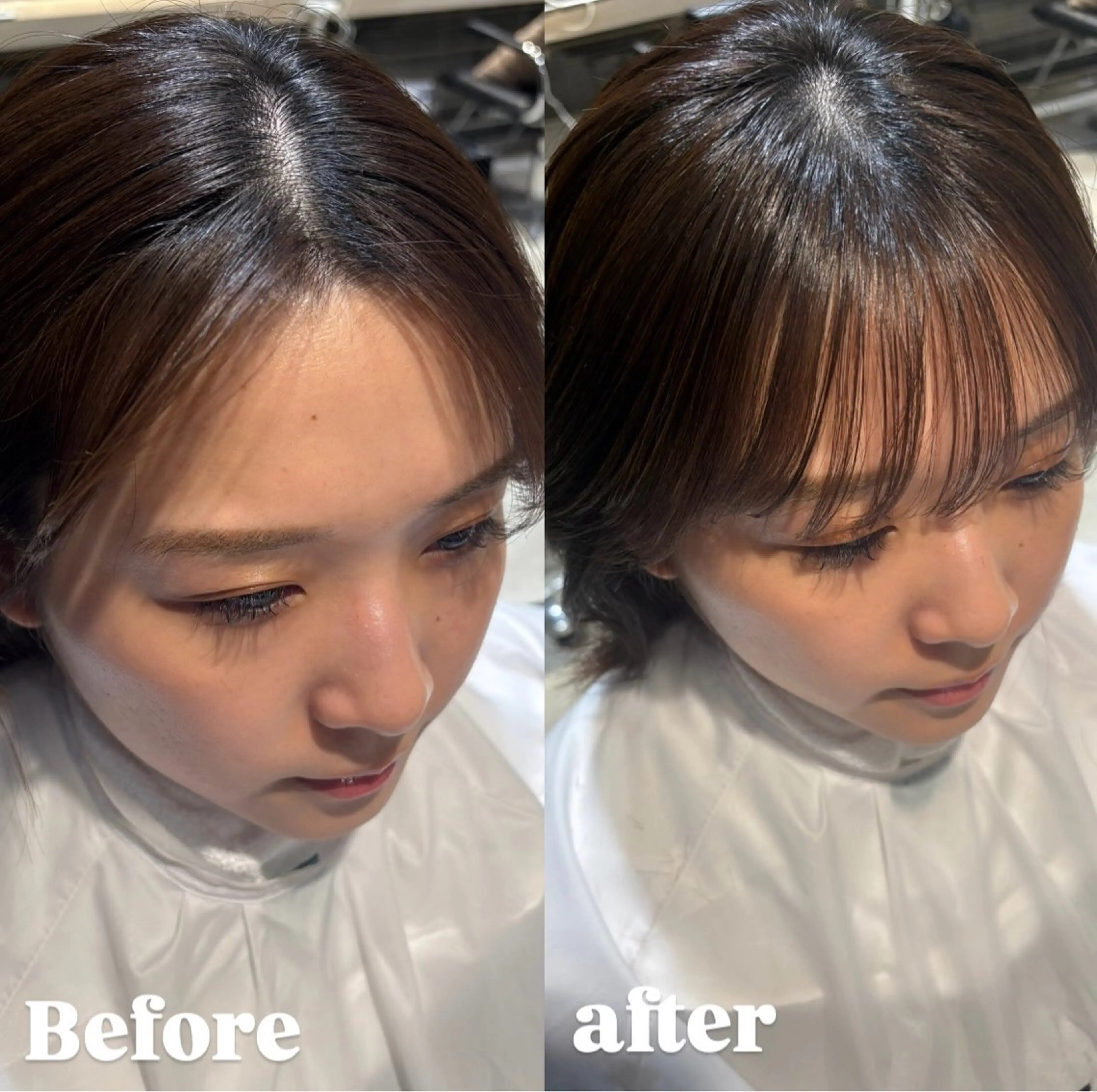 パーマ 暖色カラー 奥村陽花のヘアスタイル