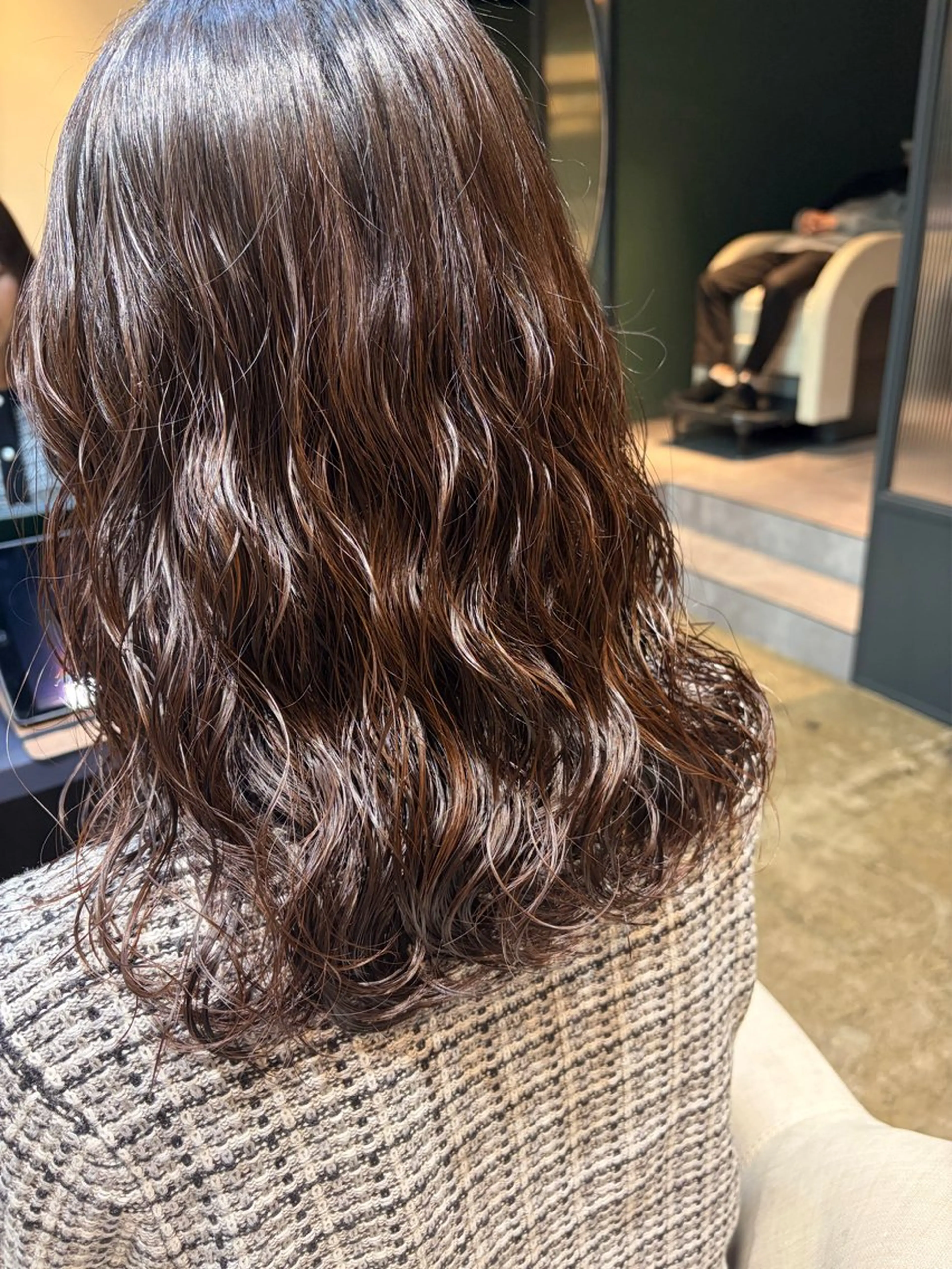 セミロング パーマ カット パーマ トリートメント 黒坂 唯奈 /パーマとボブ特化のヘアスタイル