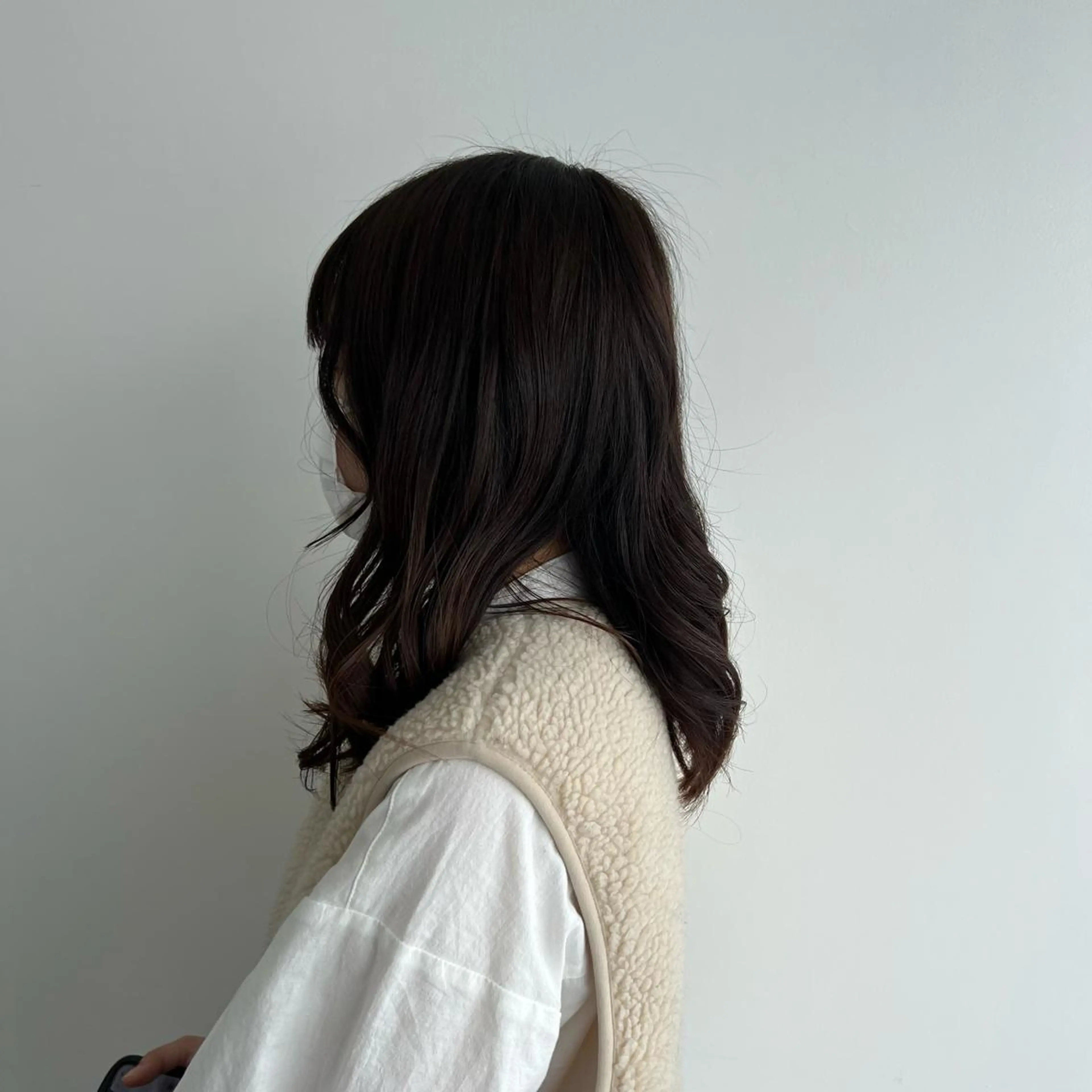 セミロング 切りっぱなしボブ 👩🏼ミニボブのヘアスタイル