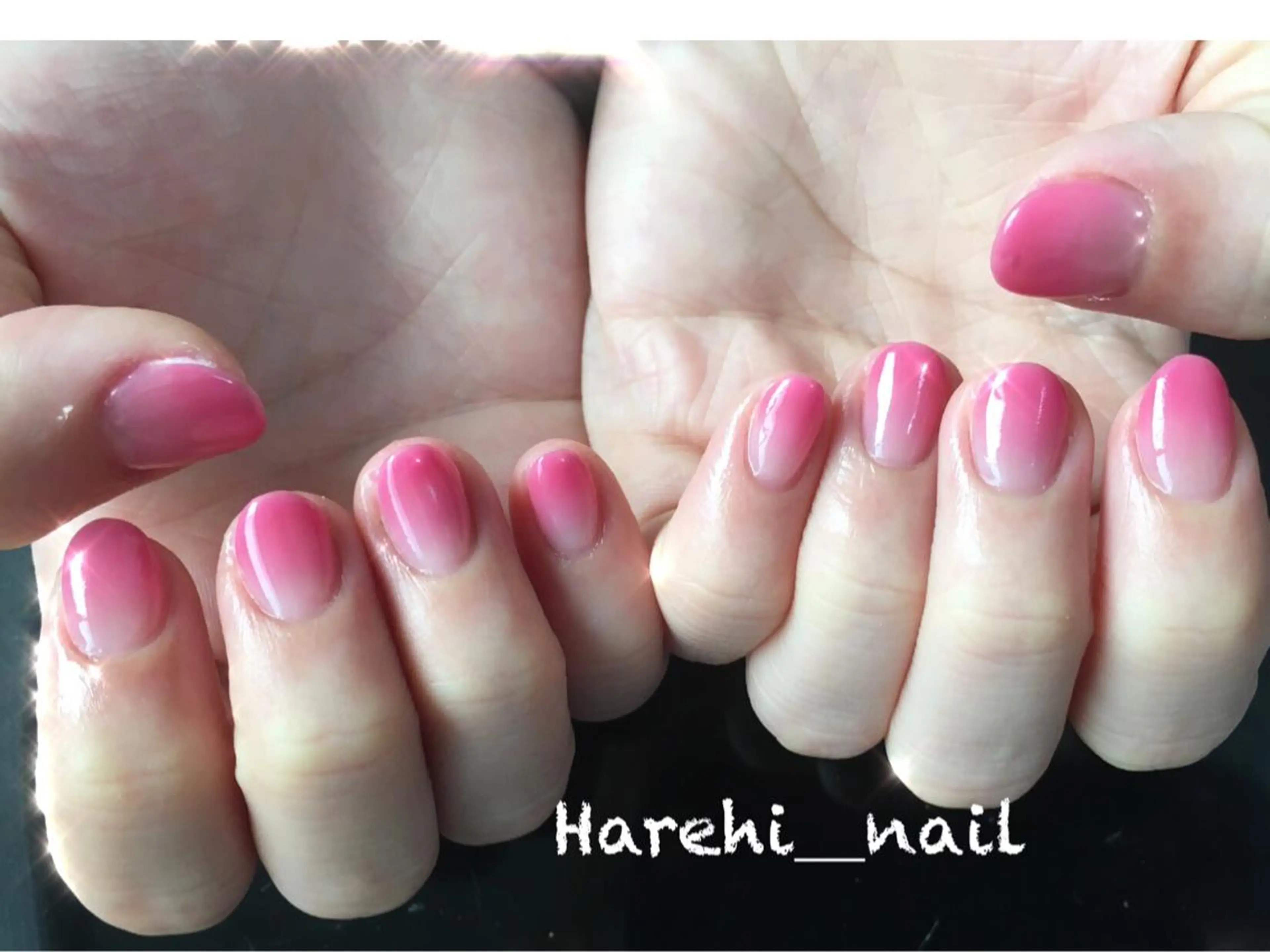 ネイル ピンク Harehi_ nailのネイルデザイン