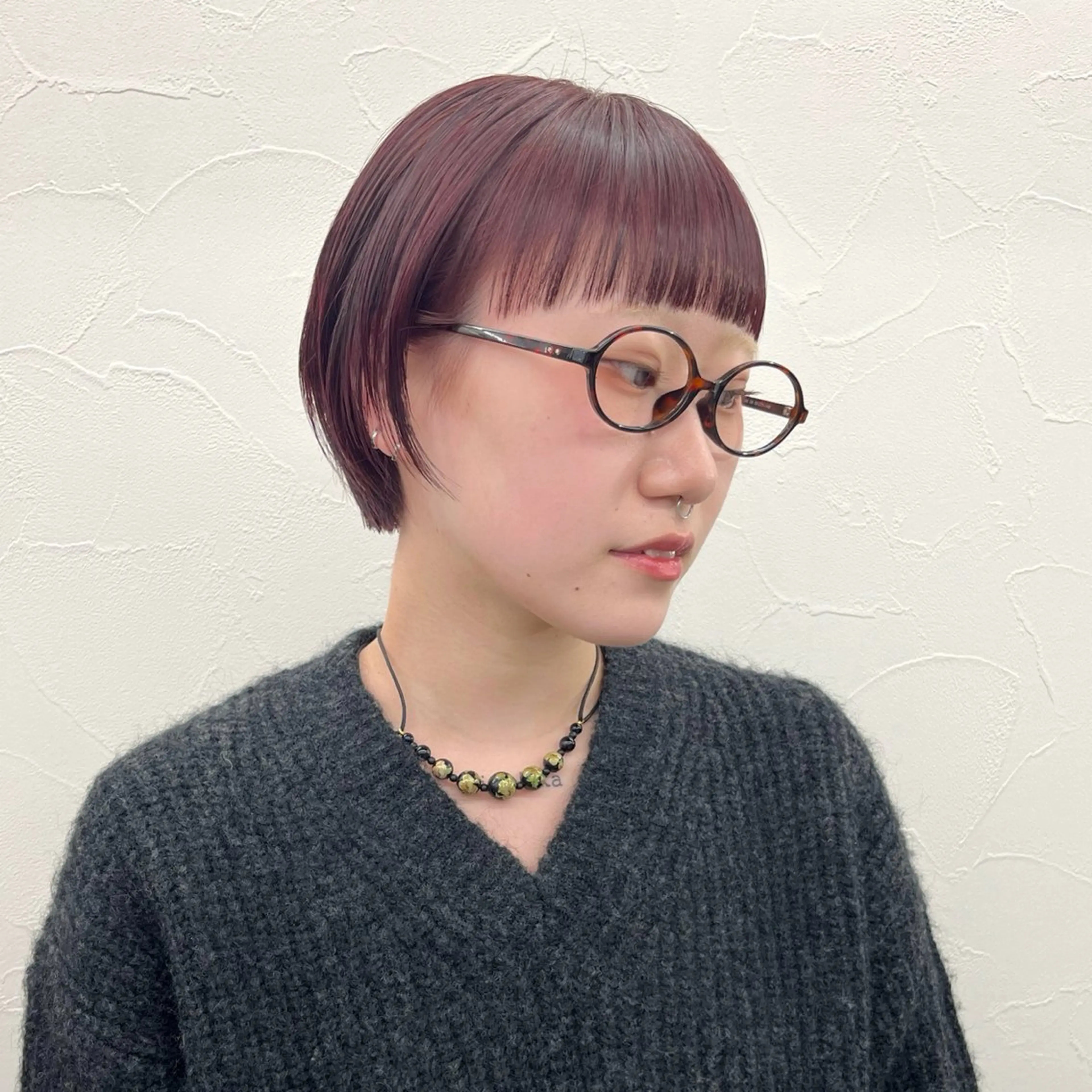 ショート カラー ショートボブ ブリーチ ブラウンカラー ブリーチなしカラー ボブ カット ヘアカラー トリートメント 初めてのショート お任せください✂️のヘアスタイル
