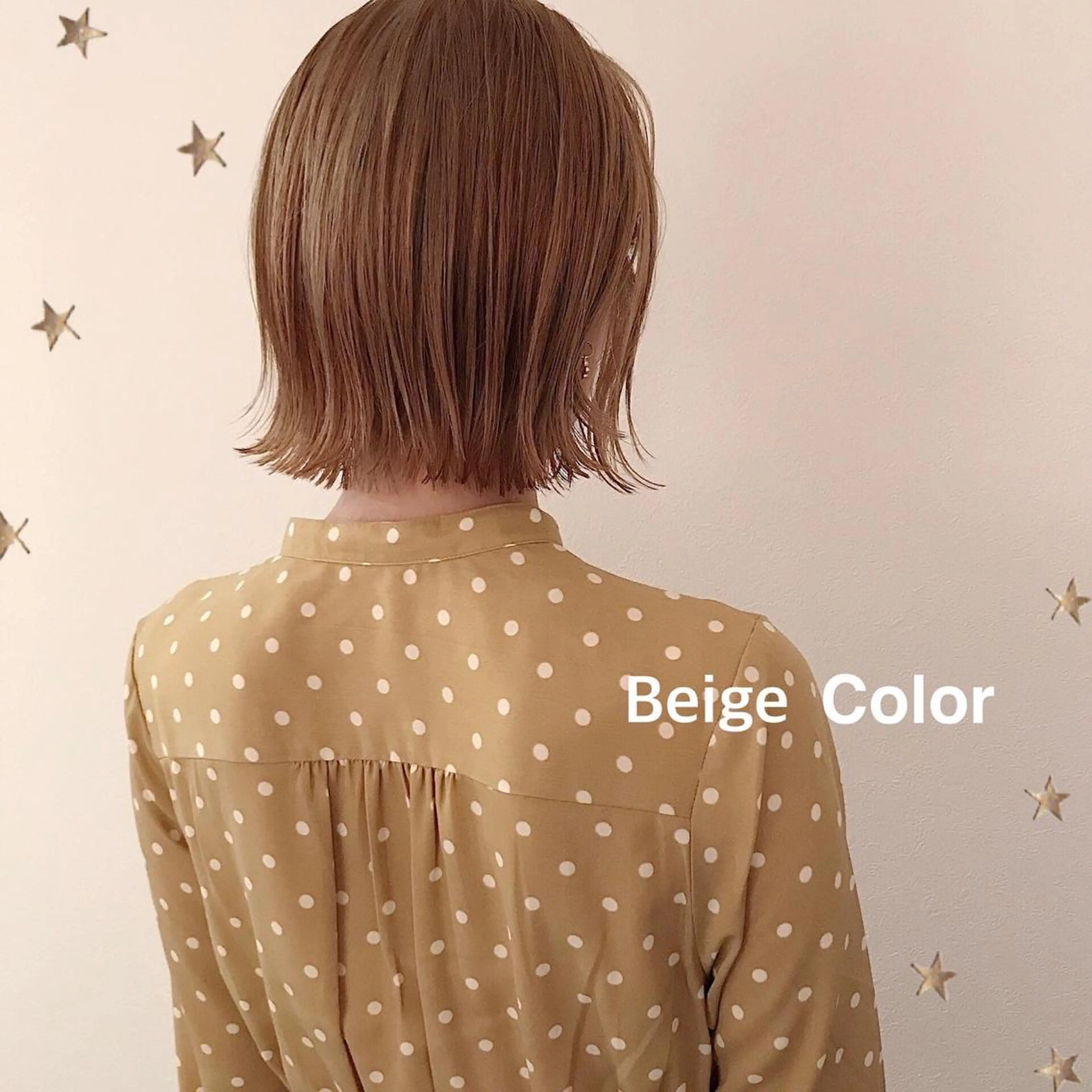 ミディアム カラー カット ヘアカラー 市川 千夏のヘアスタイル