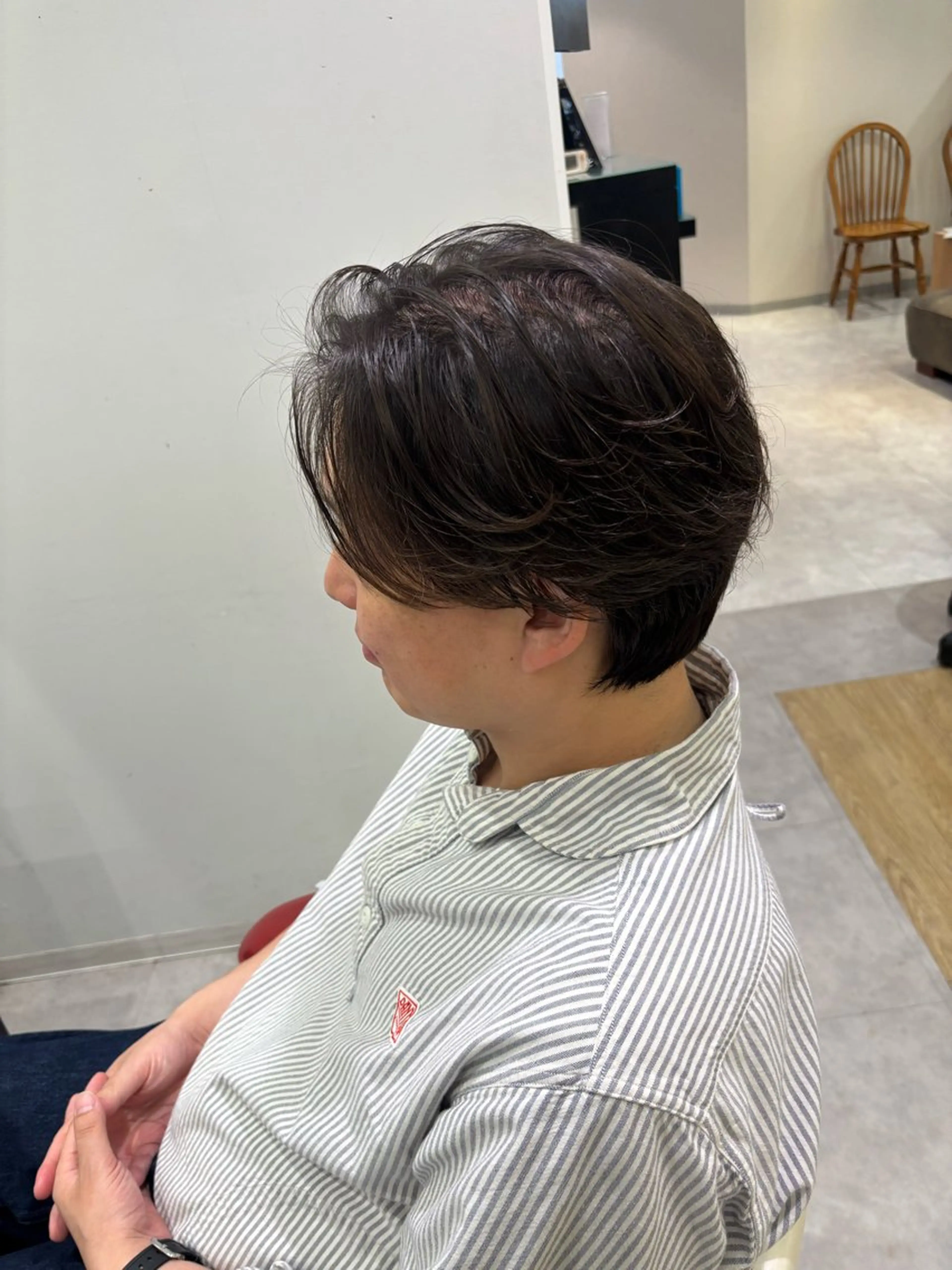 ミディアム パーマ メンズ ミディアムパーマ フェザーパーマ メンズパーマ カット パーマ トリートメント ヘアセット メンズ特化／韓国風 /江戸谷大晴のヘアスタイル
