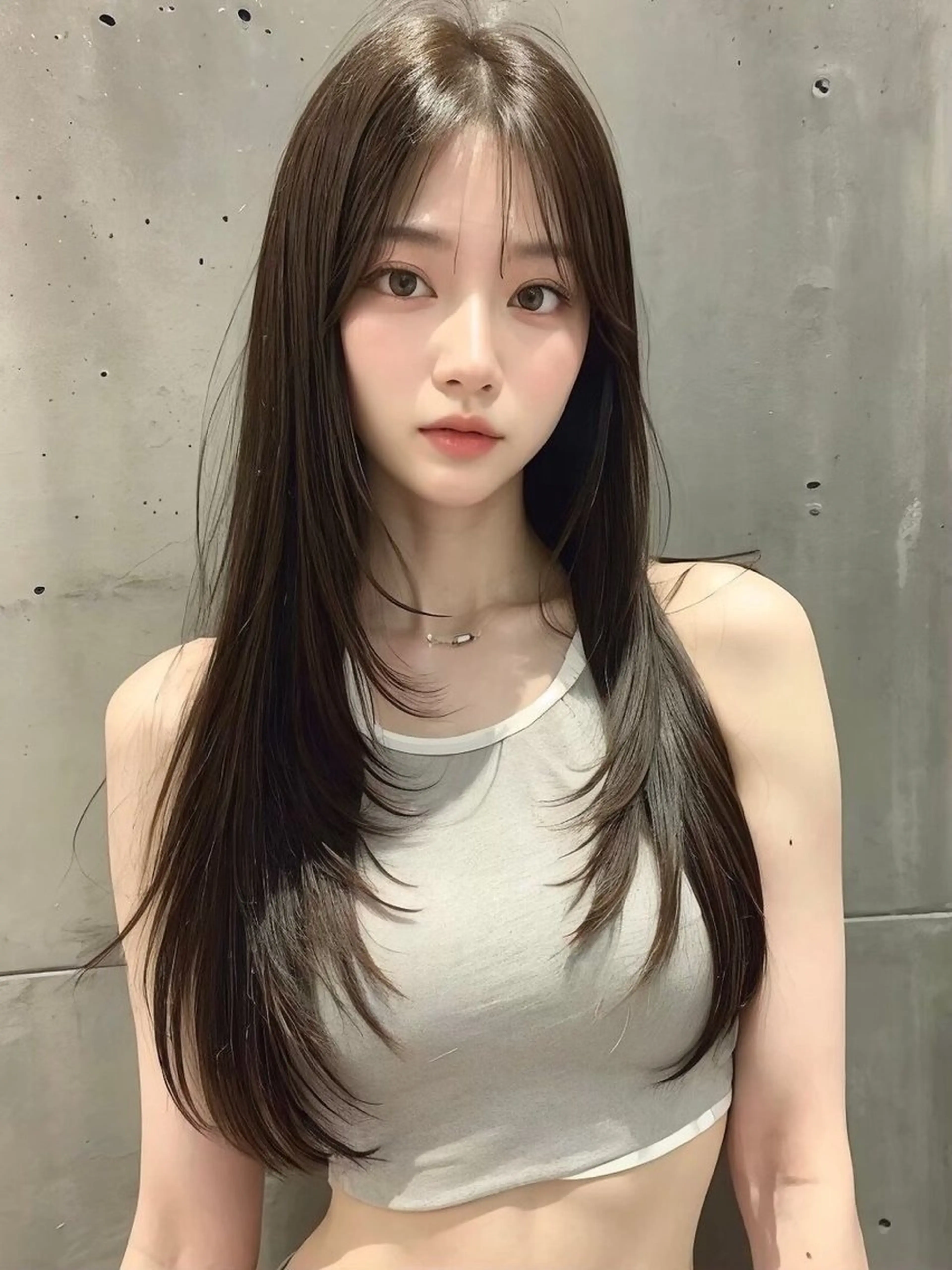 ロング カット ヘアカラー トリートメント liberte(リベルテ)所属・🤍韓国髪質改善🤍 クメユウキのヘアスタイル