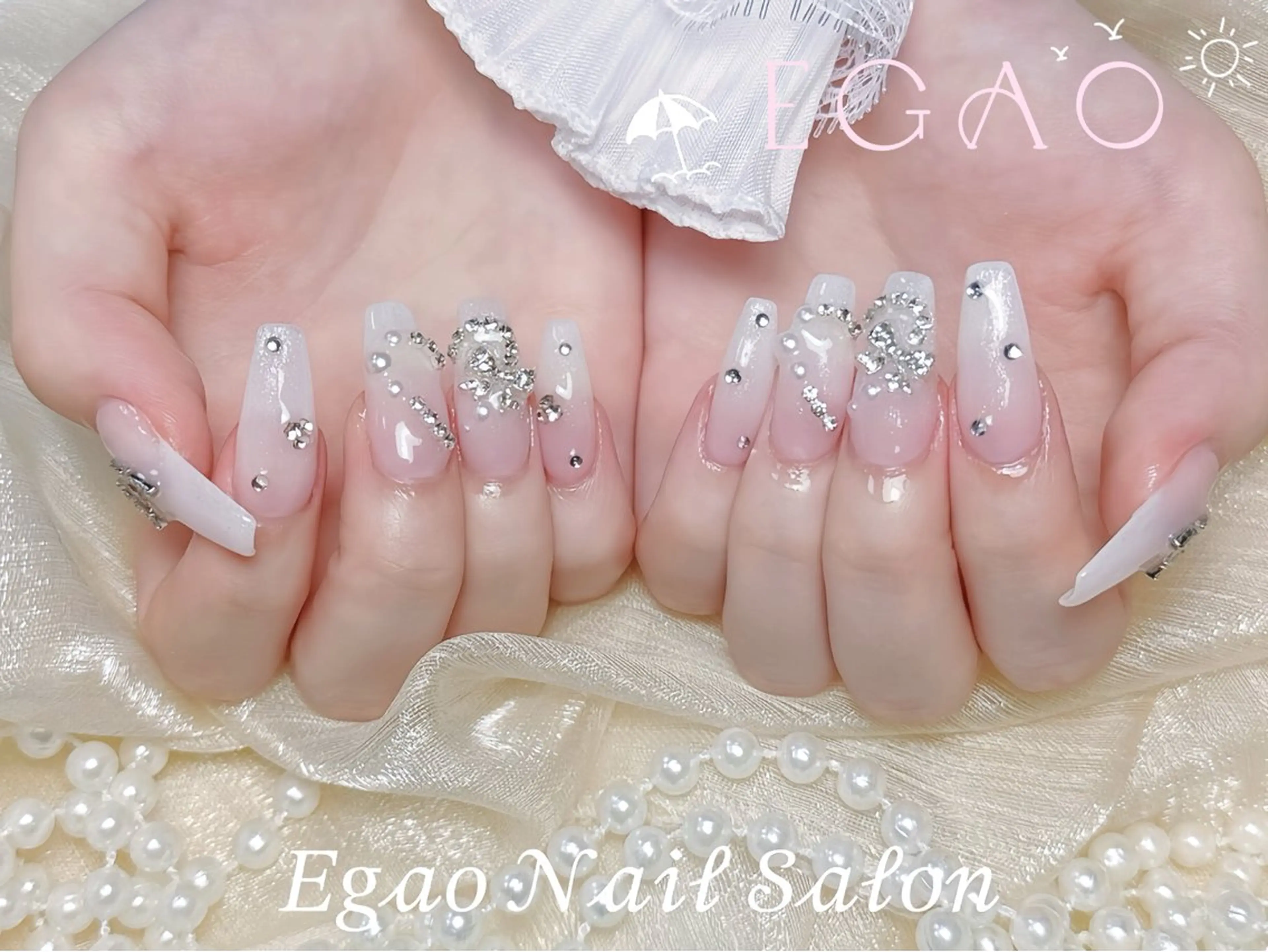 ネイル アートネイル フットネイル フレンチネイル ジェルネイル グラデーション ハンドネイル Egao Nail錦糸町店のネイルデザイン