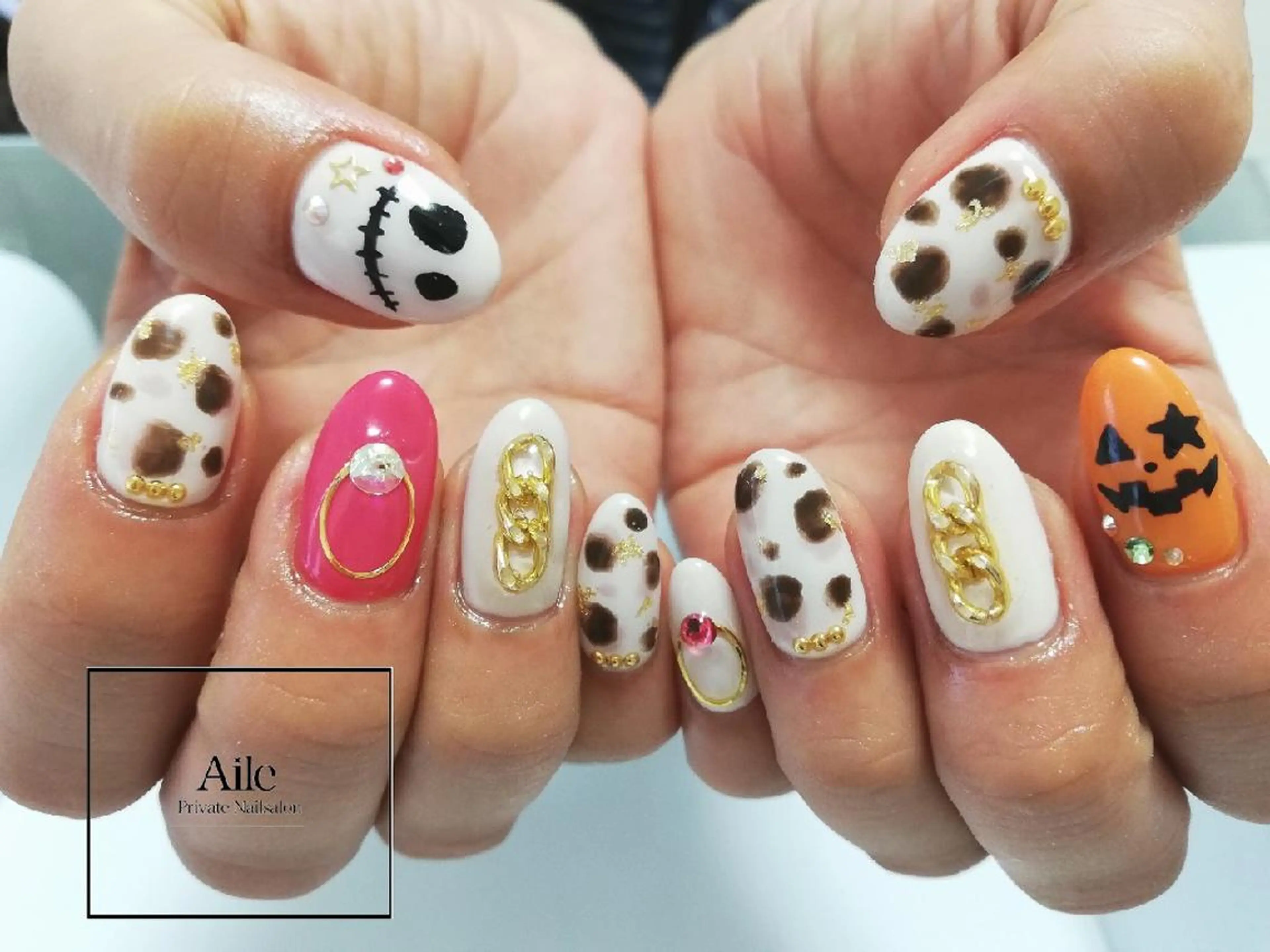 ネイル ハロウィン なが さきのネイルデザイン