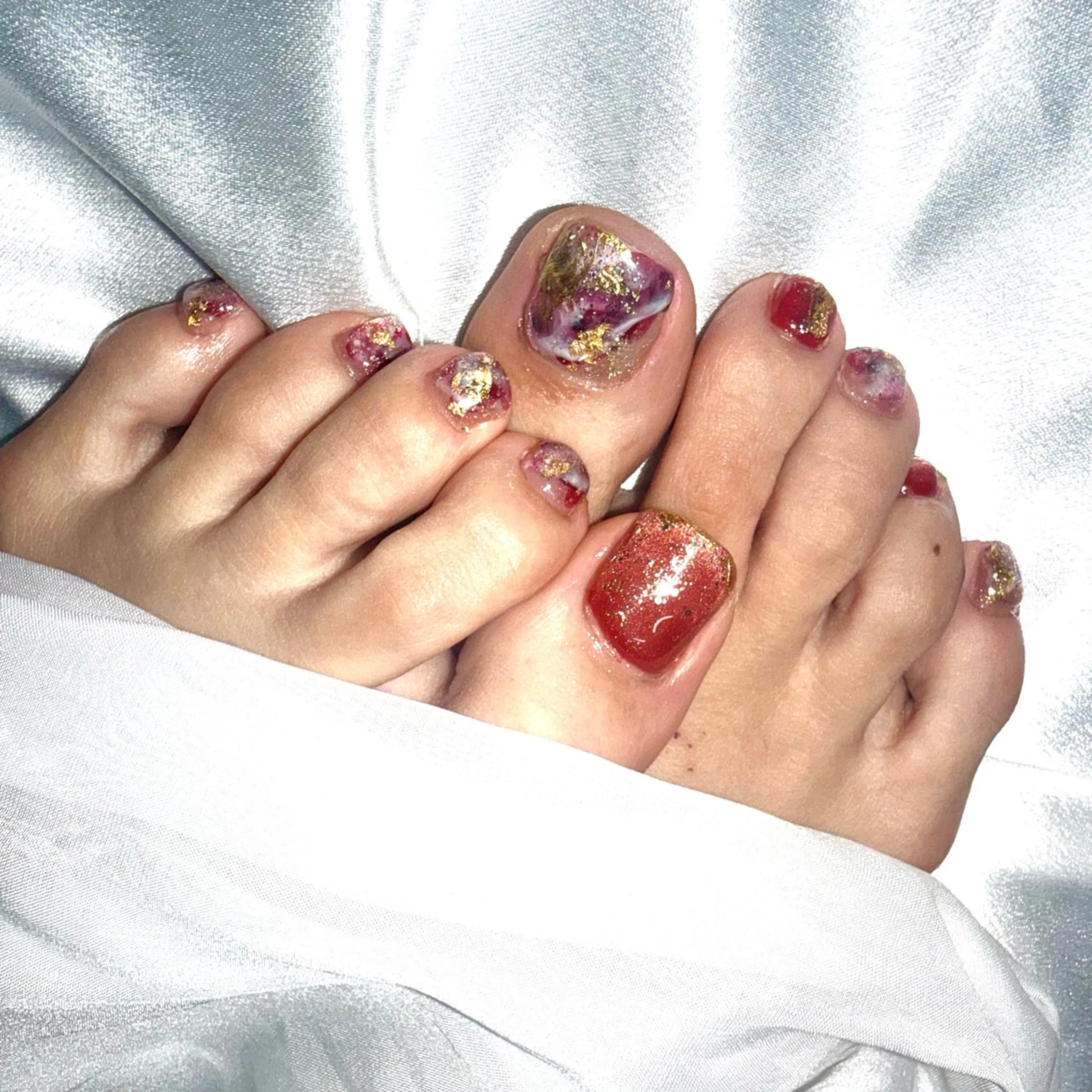 ネイル フットネイル ニュアンスネイル フットネイル ★Rinail... .のネイルデザイン