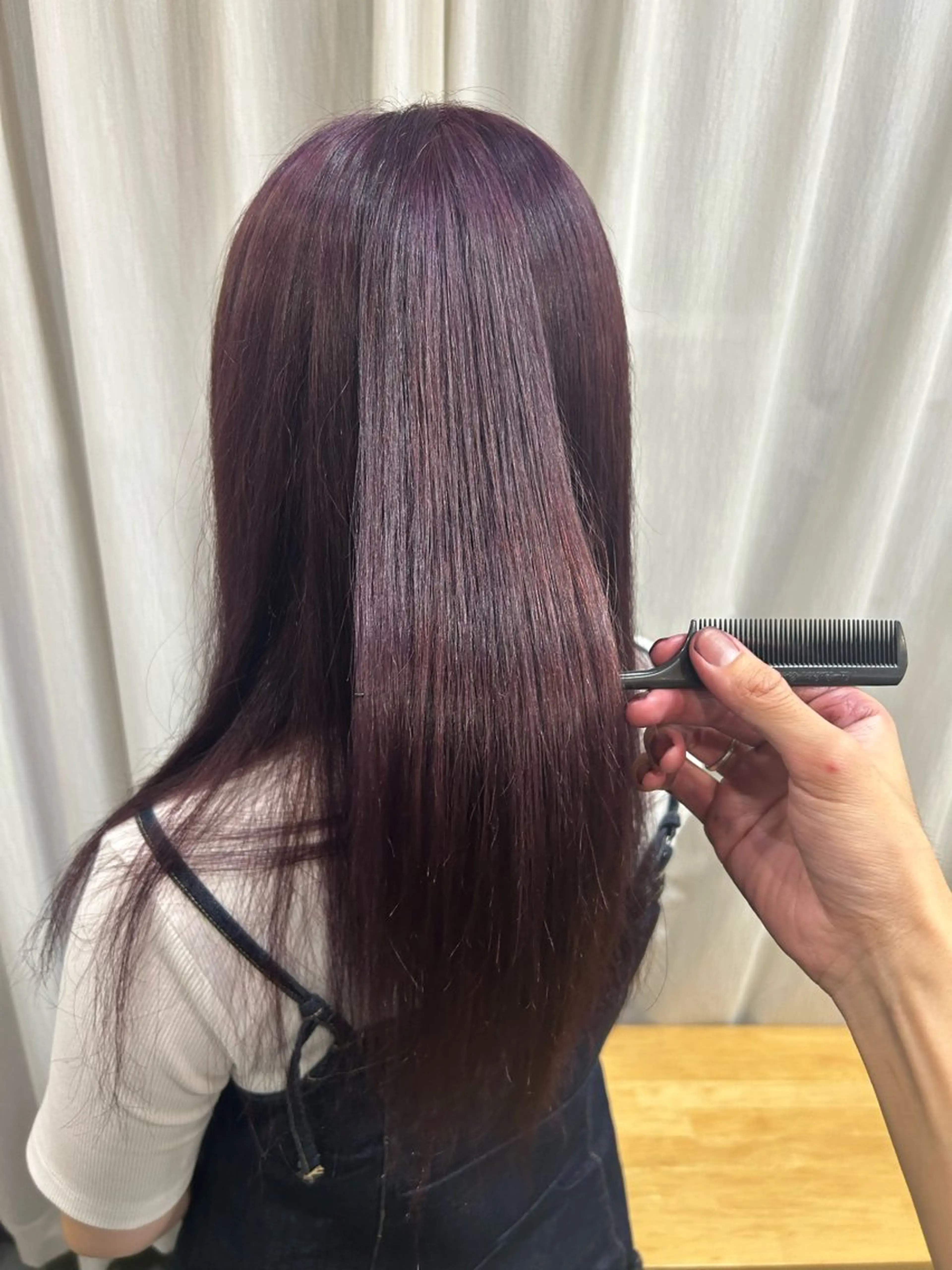 セミロング カラー ラベンダーカラー ラベンダーピンク ピンクカラー メンズパーマ 艶髪☆店長☆有馬のヘアスタイル