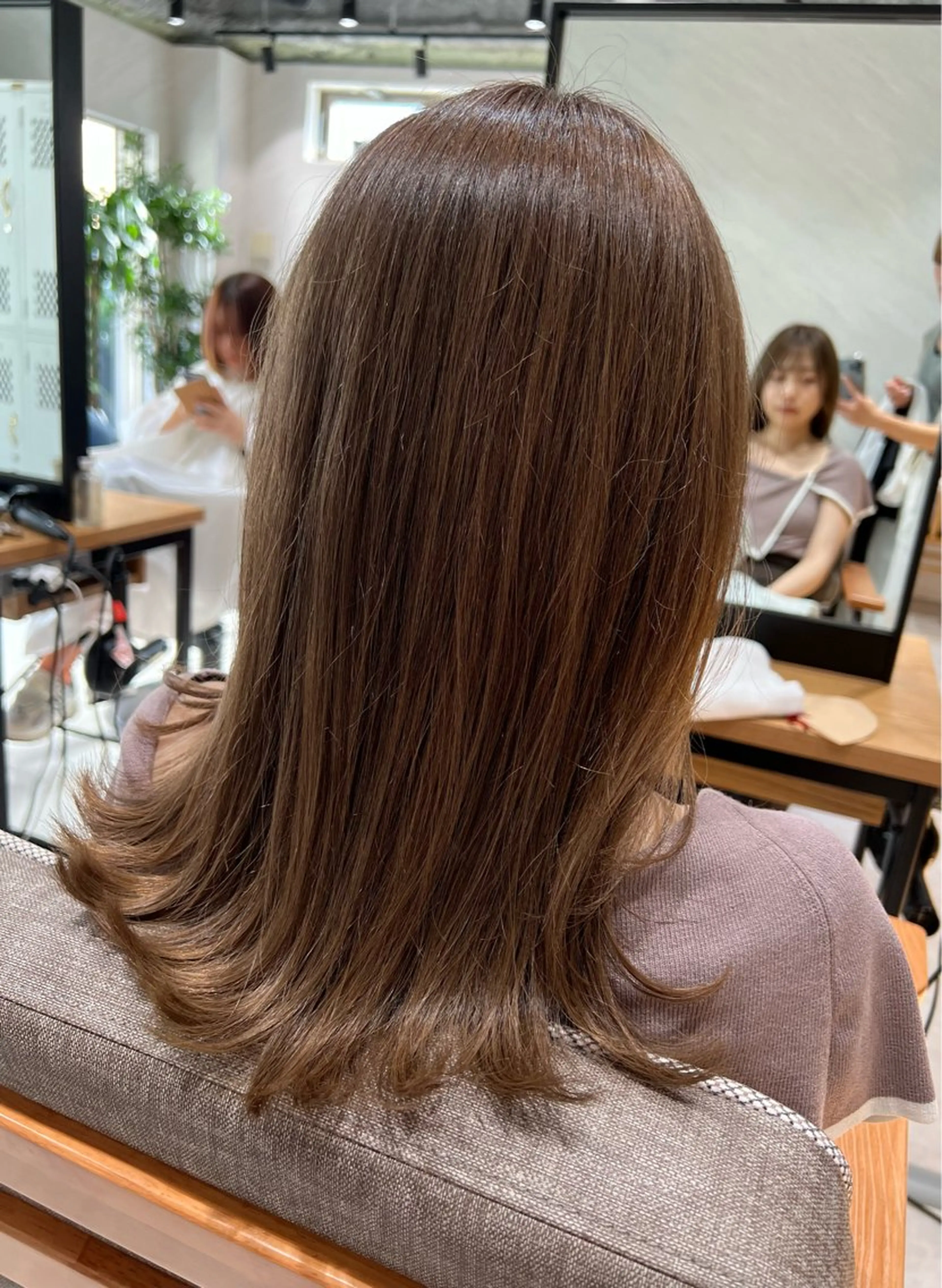 セミロング カラー ベージュカラー くびれヘア ヘアカラー トリートメント 艶ボブ🤎ボブパーマ 透明感カラー\メンズのヘアスタイル