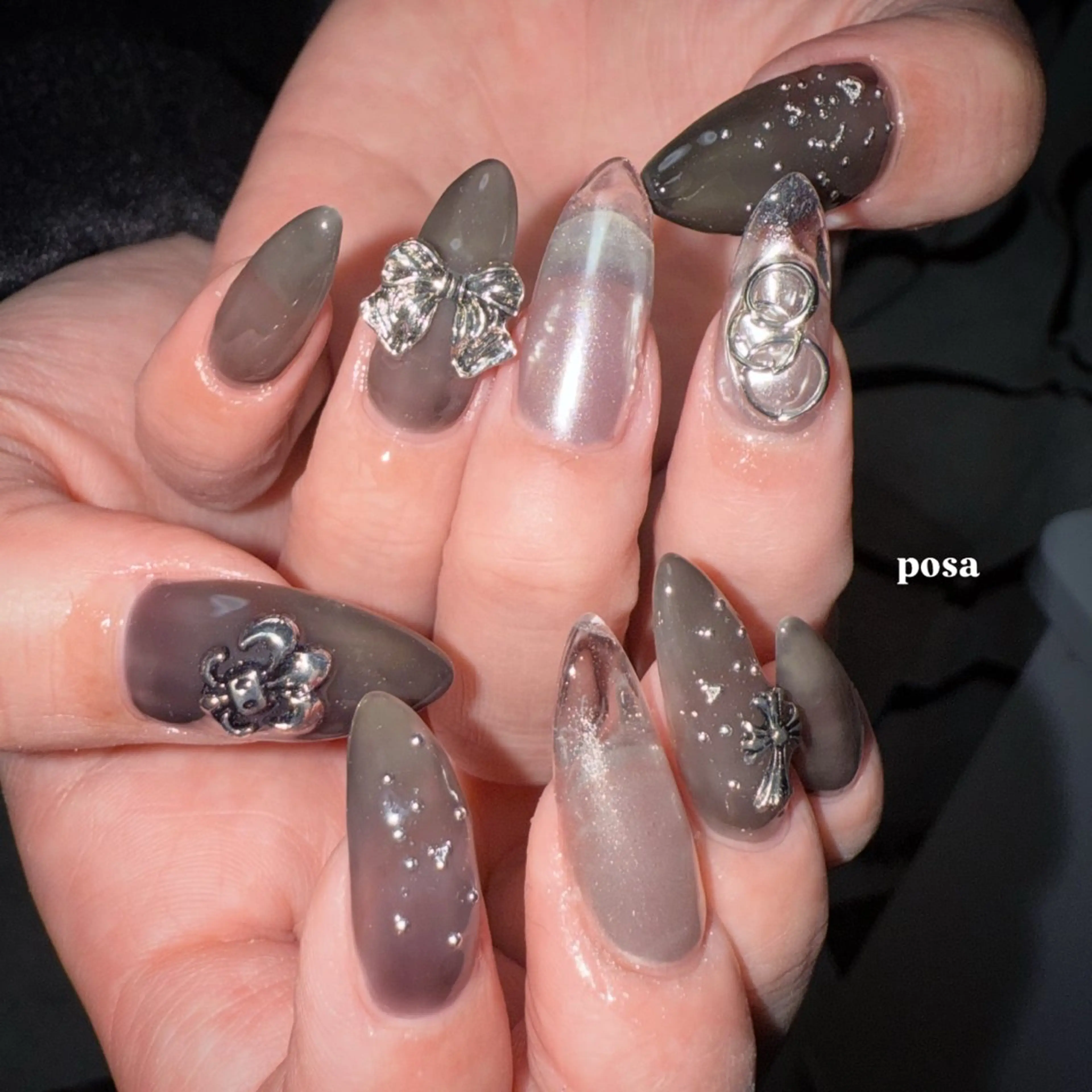 ネイル シンプルネイル ハンドネイル posa nail モエミのネイルデザイン