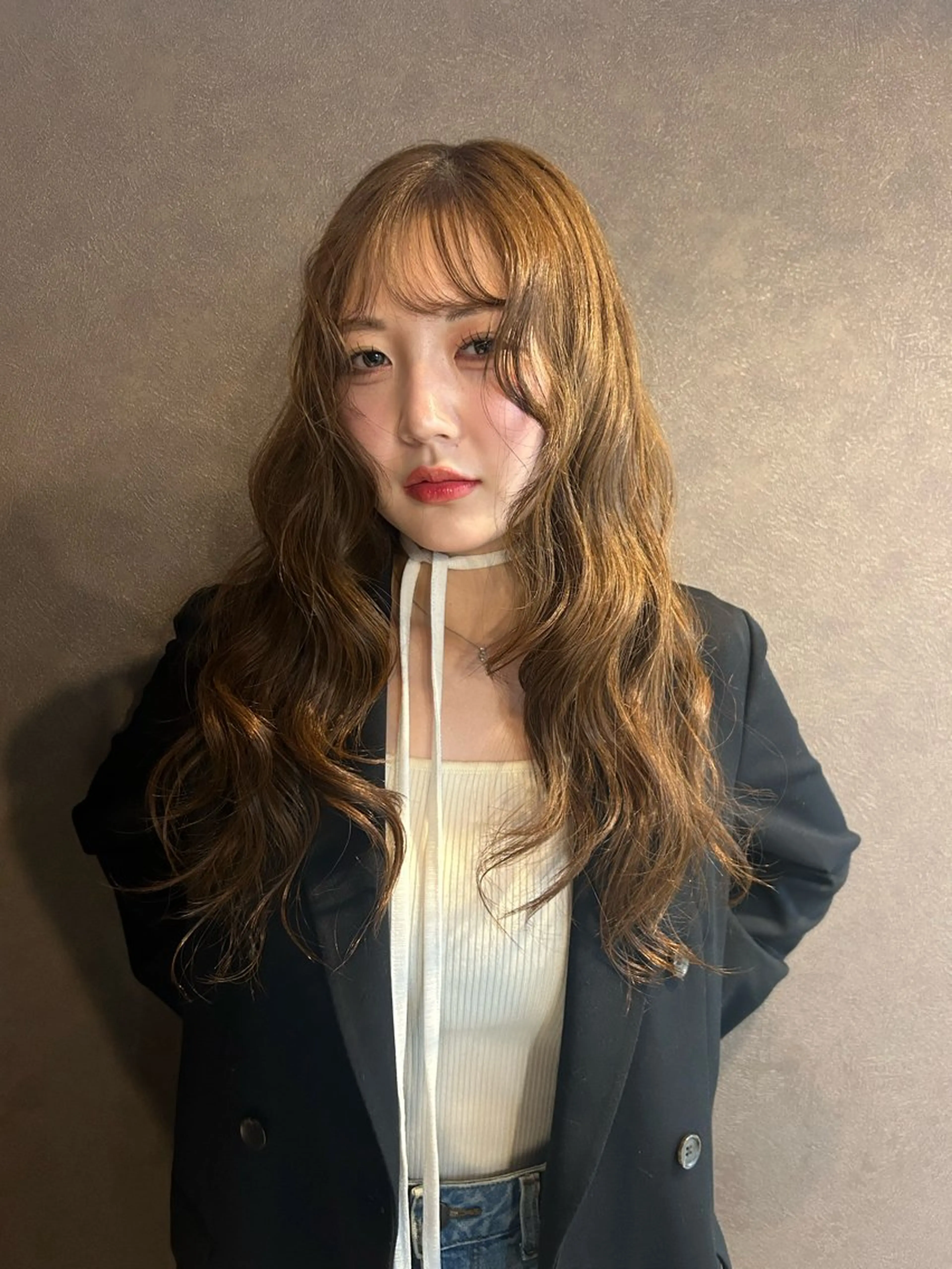 ロング カラー ブリーチ ブリーチなしカラー ヘアカラー トリートメント ☕️結【suii.】 ボブ/ヘアセット☕️のヘアスタイル