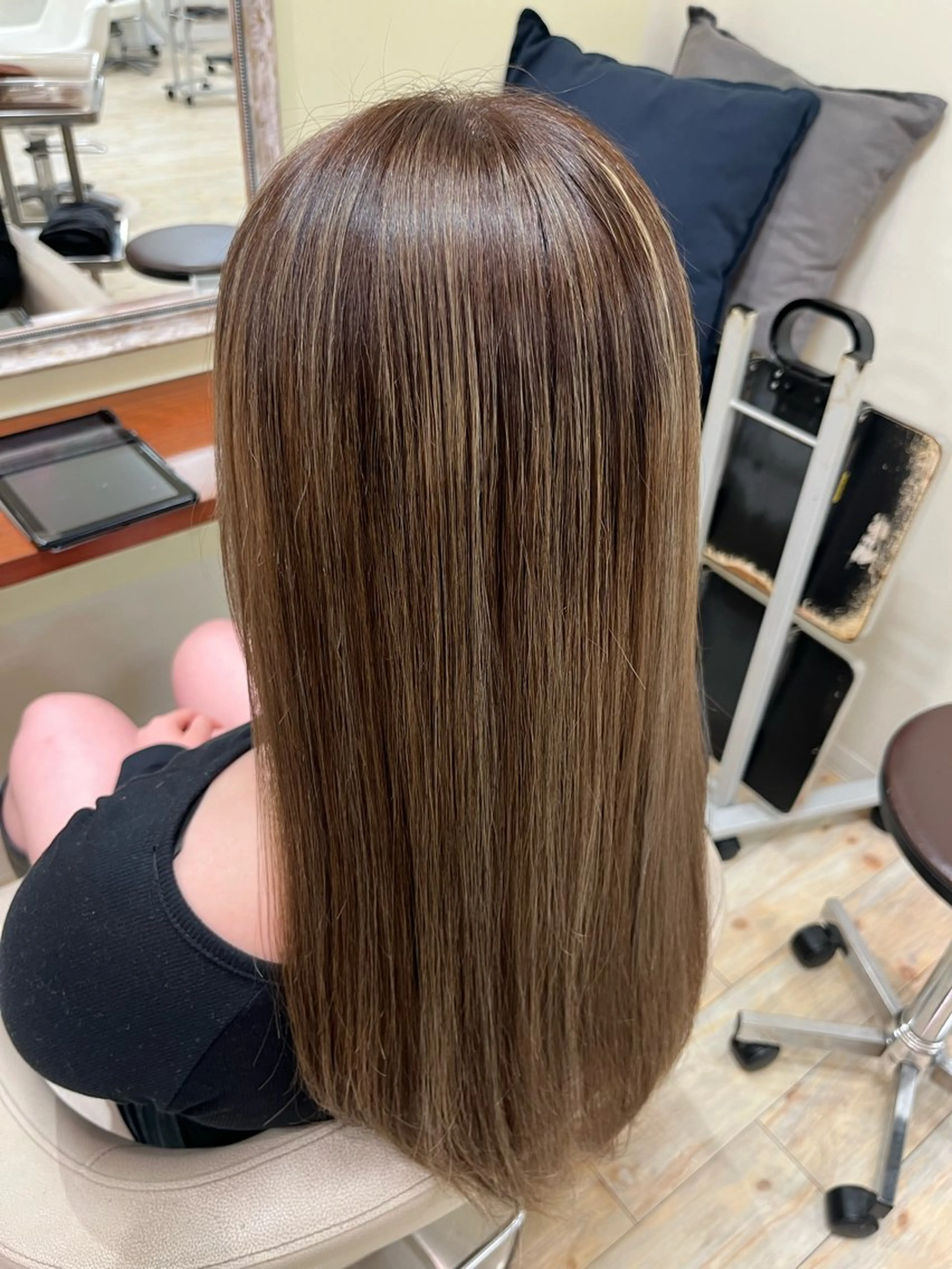 ロング ハイライト カット ヘアカラー モデル様募集中🤍 rukaのヘアスタイル