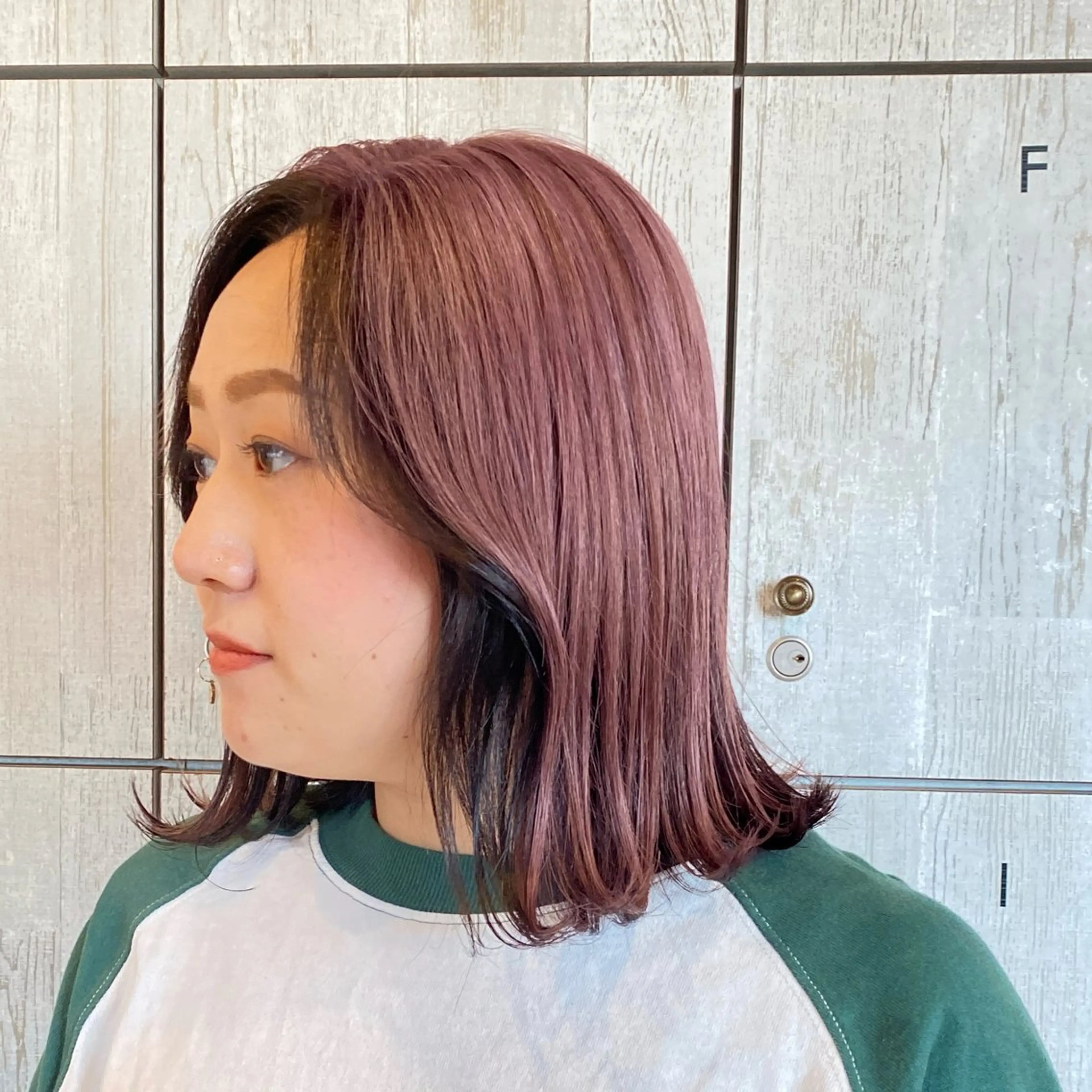 ショート カラー デザインカラー 韓国風カラー ピンクカラー 韓国風ヘア 似合わせレイヤー/ Wカラー🧸こころのヘアスタイル