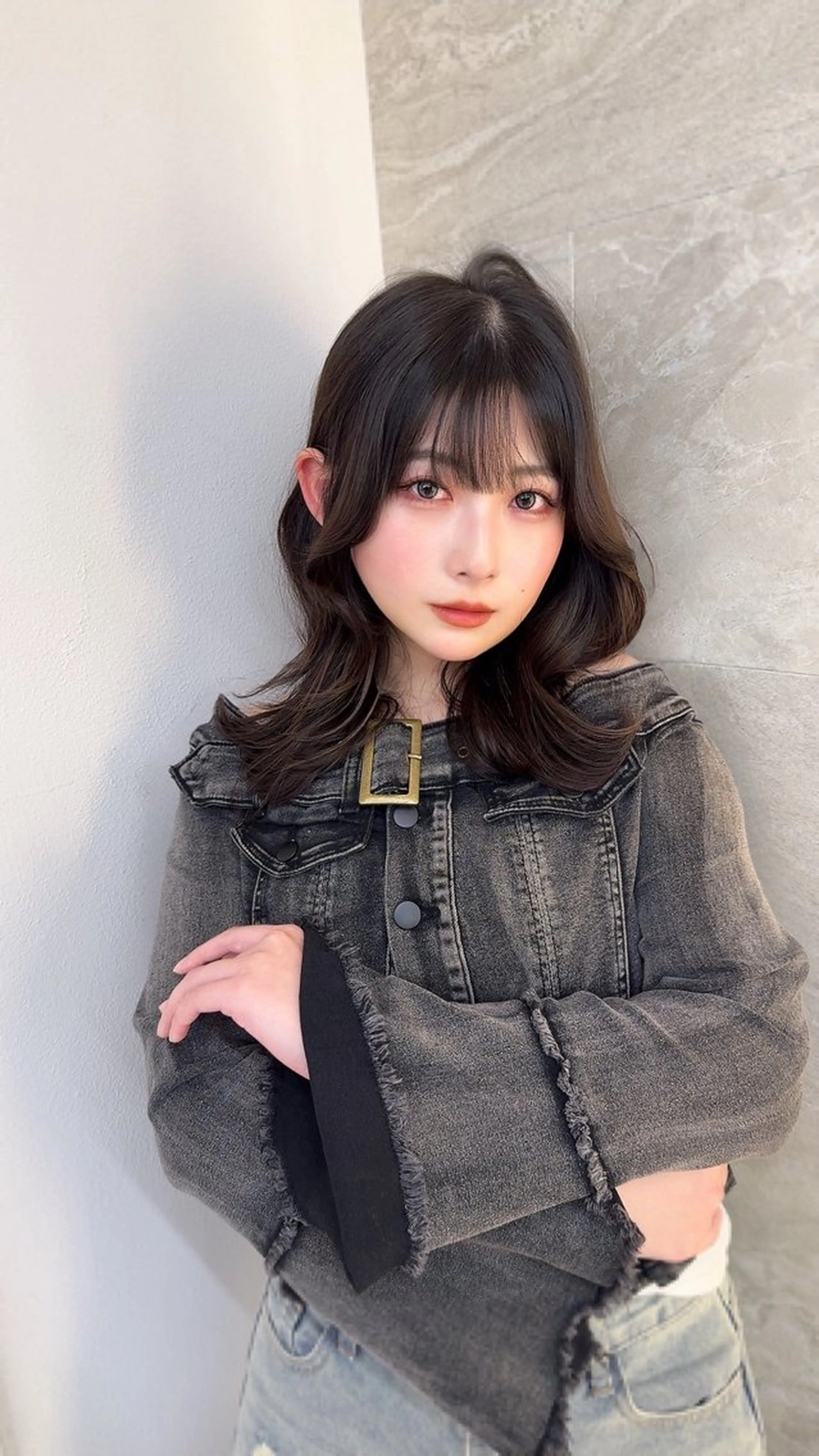 ミディアム ウルフ/レイヤー/ ボブ/大石晴也🦋のヘアスタイル