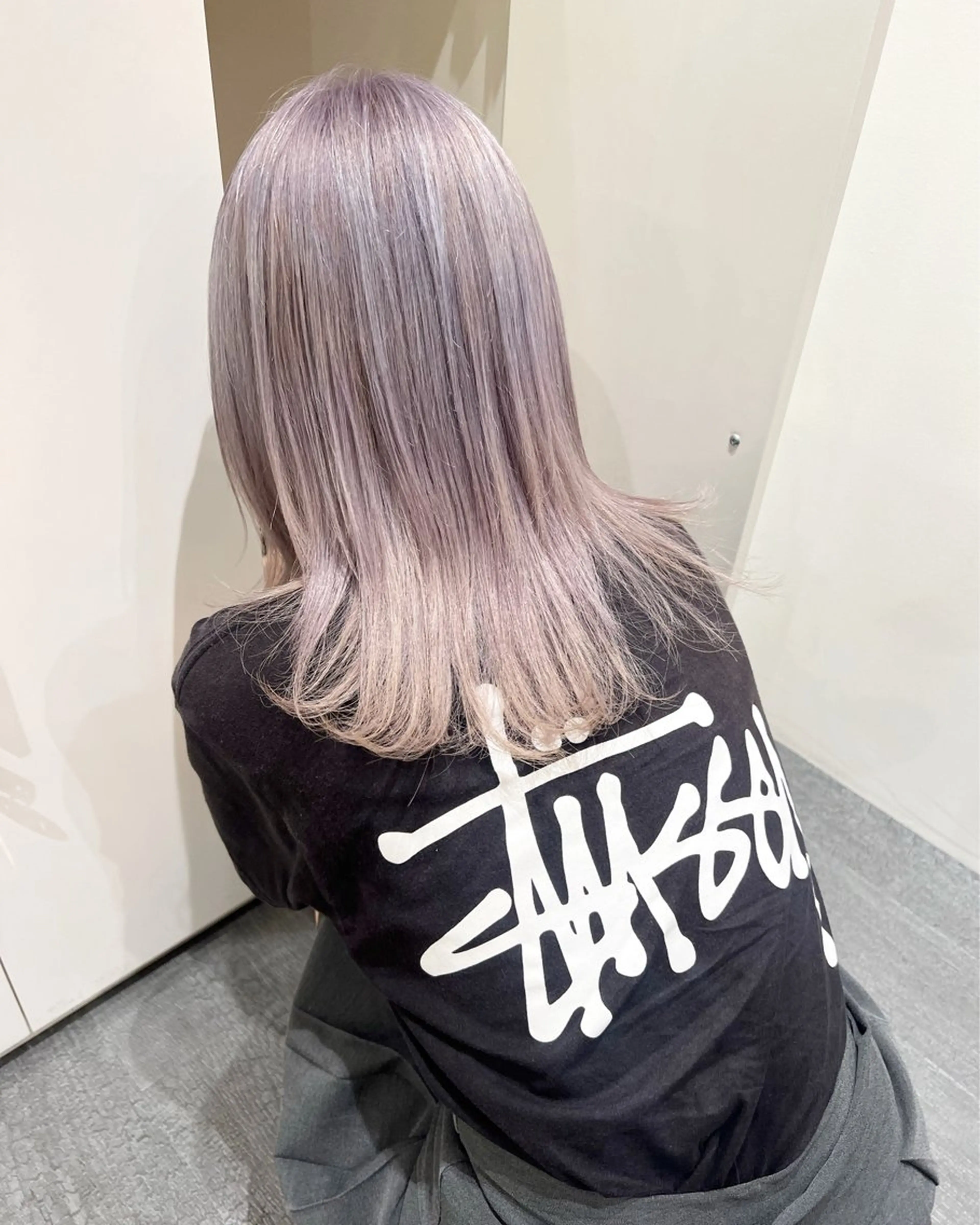 セミロング カラー パーマ ヘアアレンジ メンズ キッズ ネイル アイブロウ ウルフレイヤーカット /チヒロのヘアスタイル