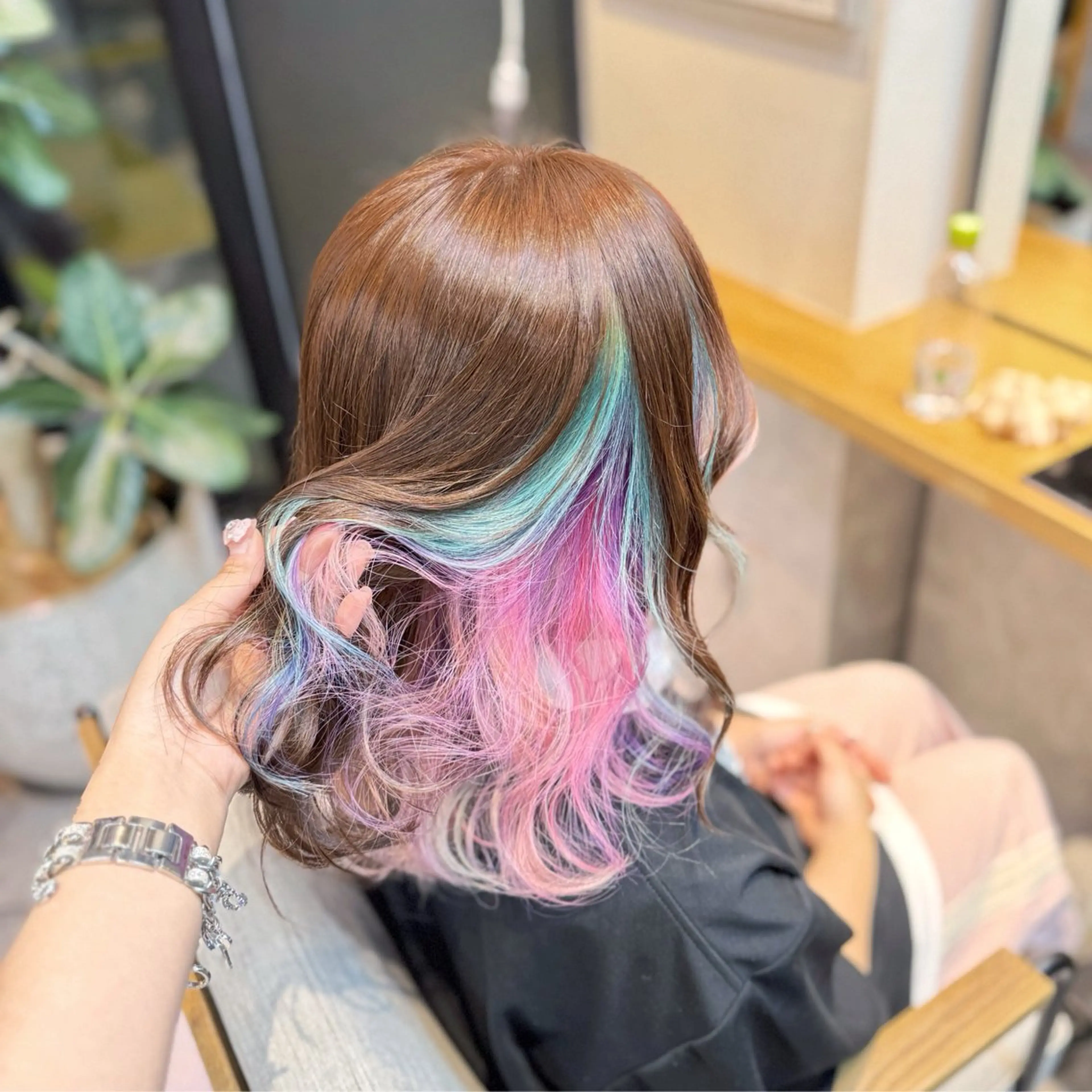 ミディアム カラー ヘアカラー トリートメント 似合わせ/ブリーチ/ 透明感/sanamiのヘアスタイル