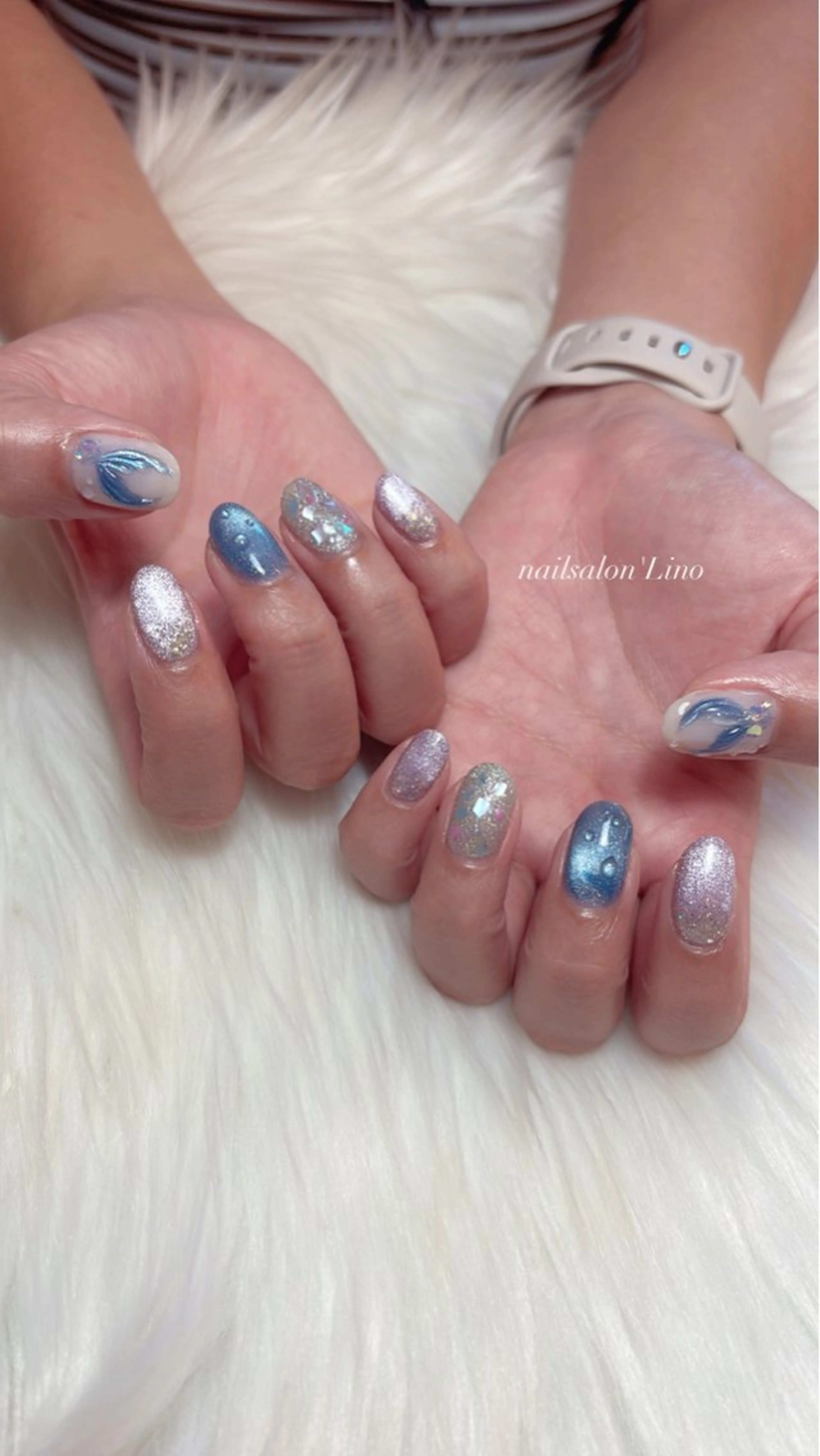 ネイル アートネイル ハンドネイル Lino𓂃⟡.· Chizuruのネイルデザイン