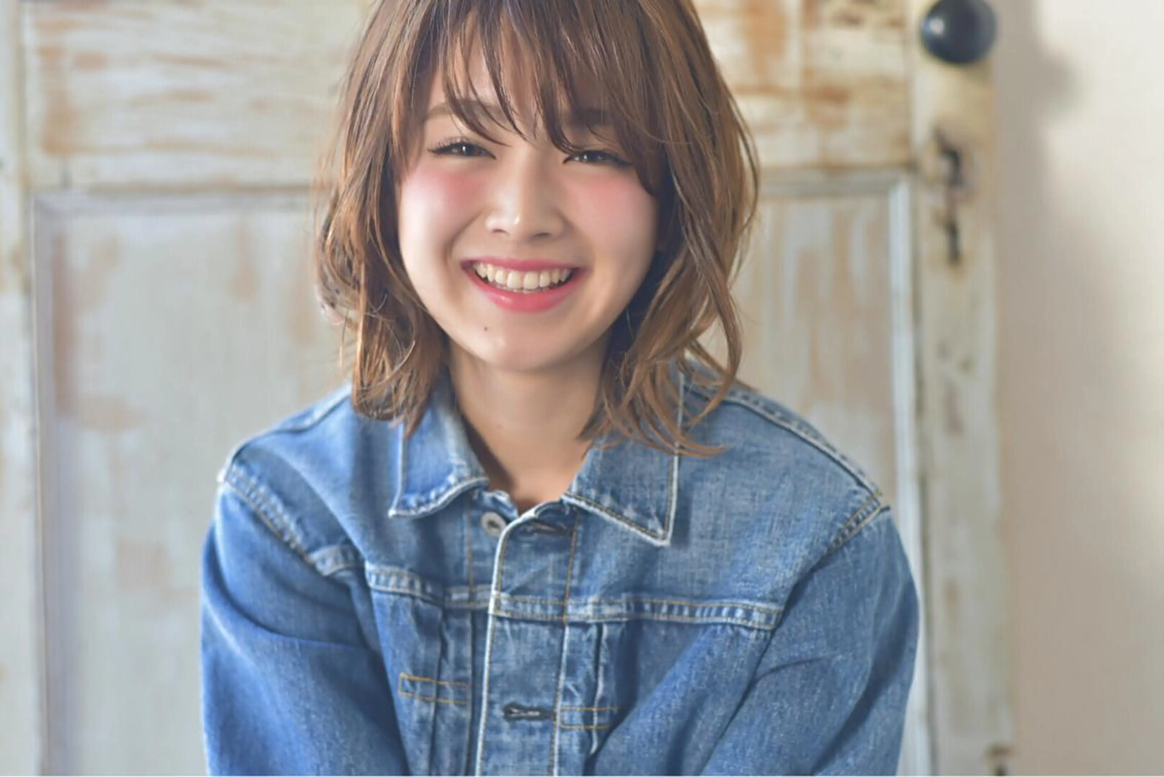 ショート ミディアム パーマ 透明感カラー× レイヤーカット✨高梨のヘアスタイル