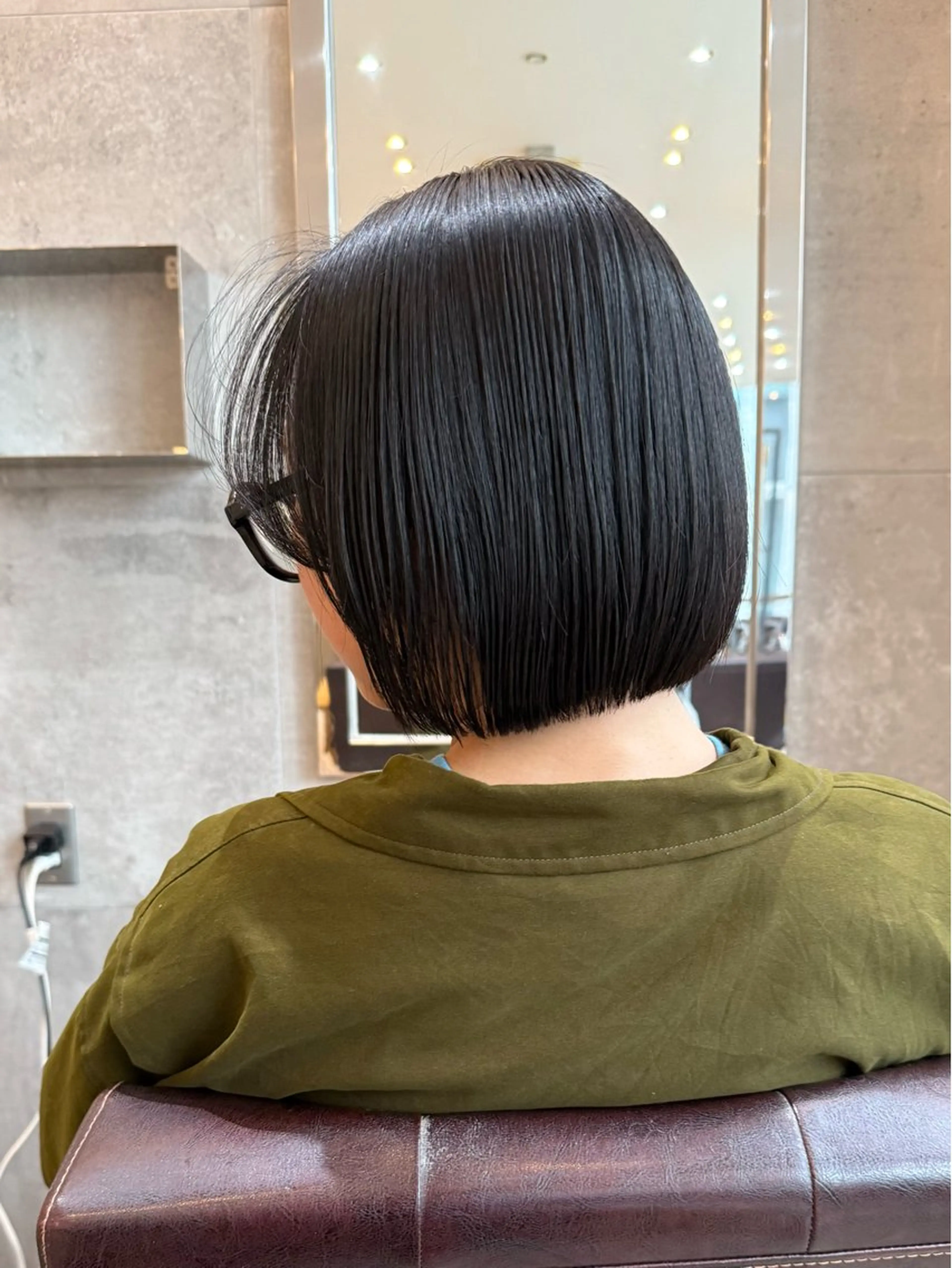 ショート ボブ カット トリートメント レイヤーカット× 髪質改善カラー　片山のヘアスタイル