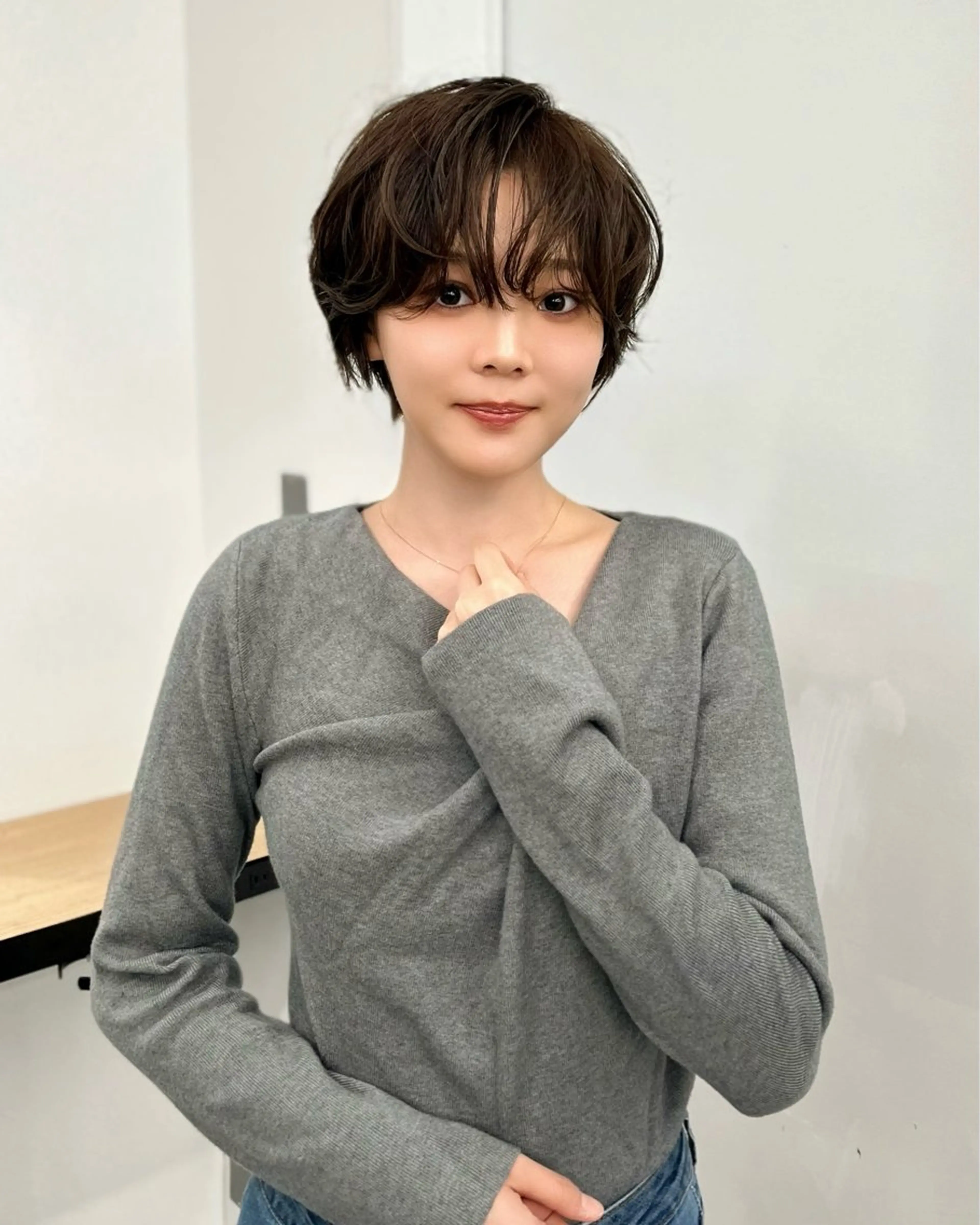 ショート パーマ 縮毛矯正/ハイトーン /パーマ/せき🧸のヘアスタイル