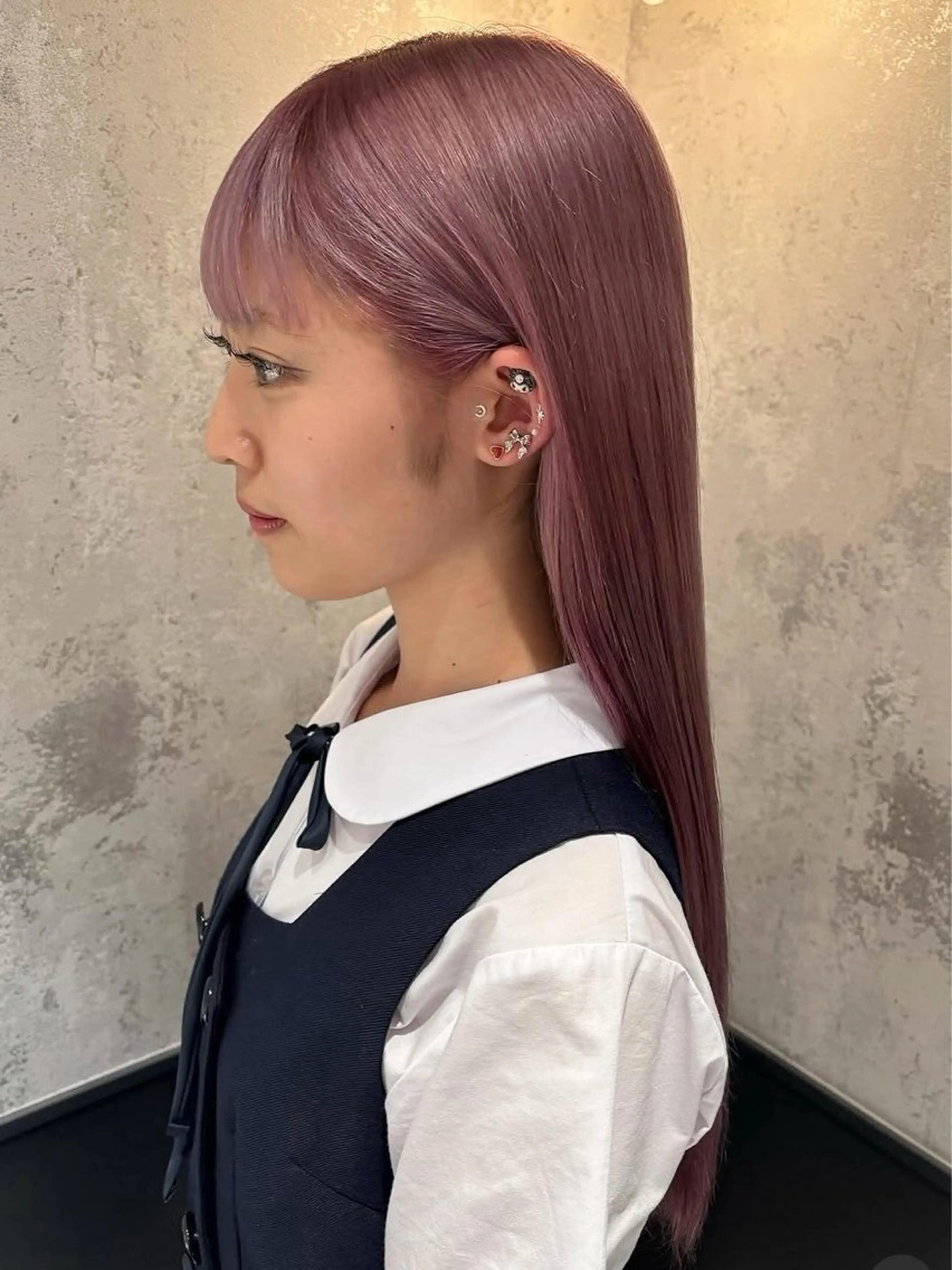 ロング ゆうか カラー/ヘアセットのヘアスタイル