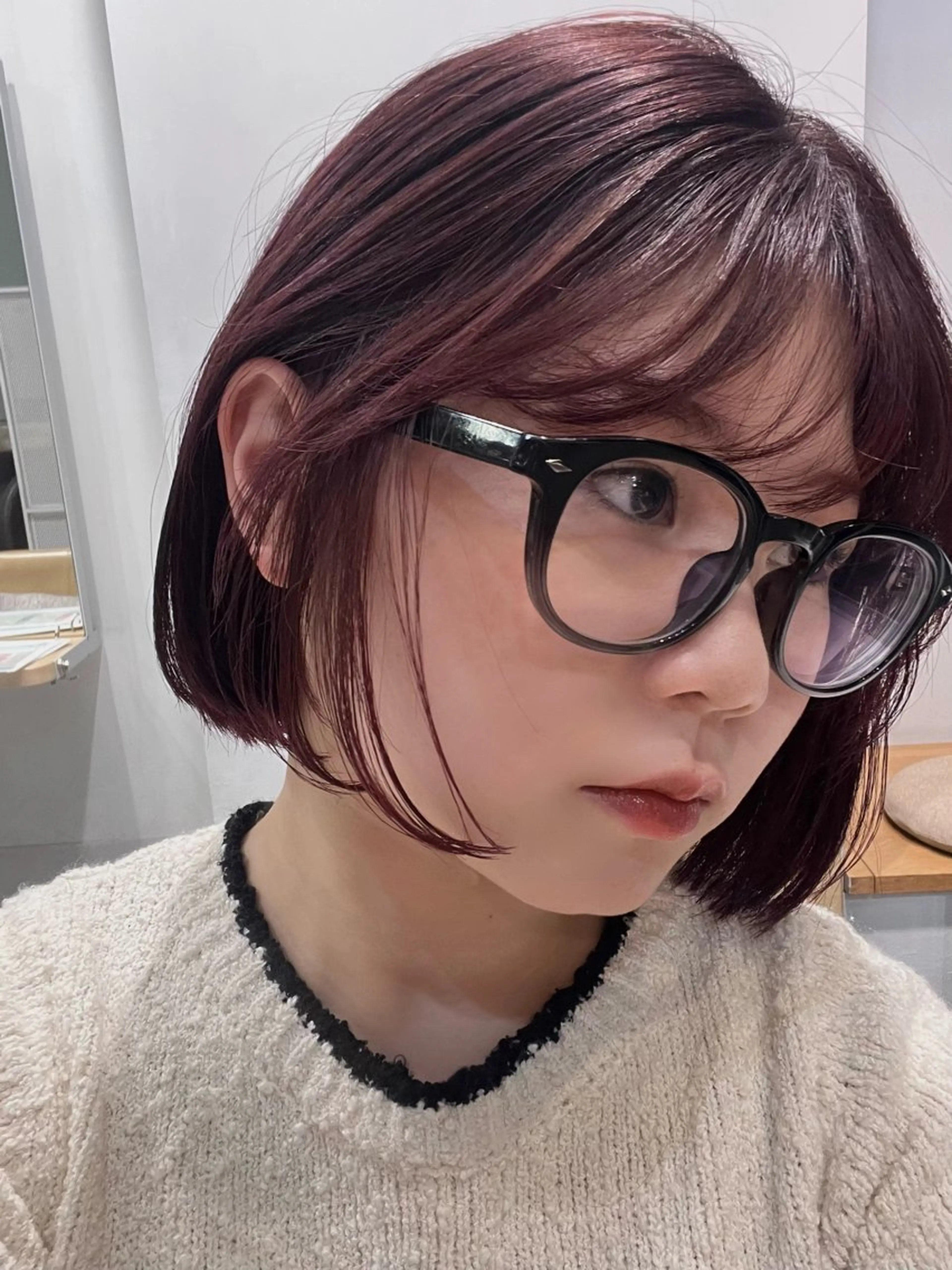 ショート カラー ブリーチ ブリーチなしカラー ピンクカラー 米村 春香のヘアスタイル