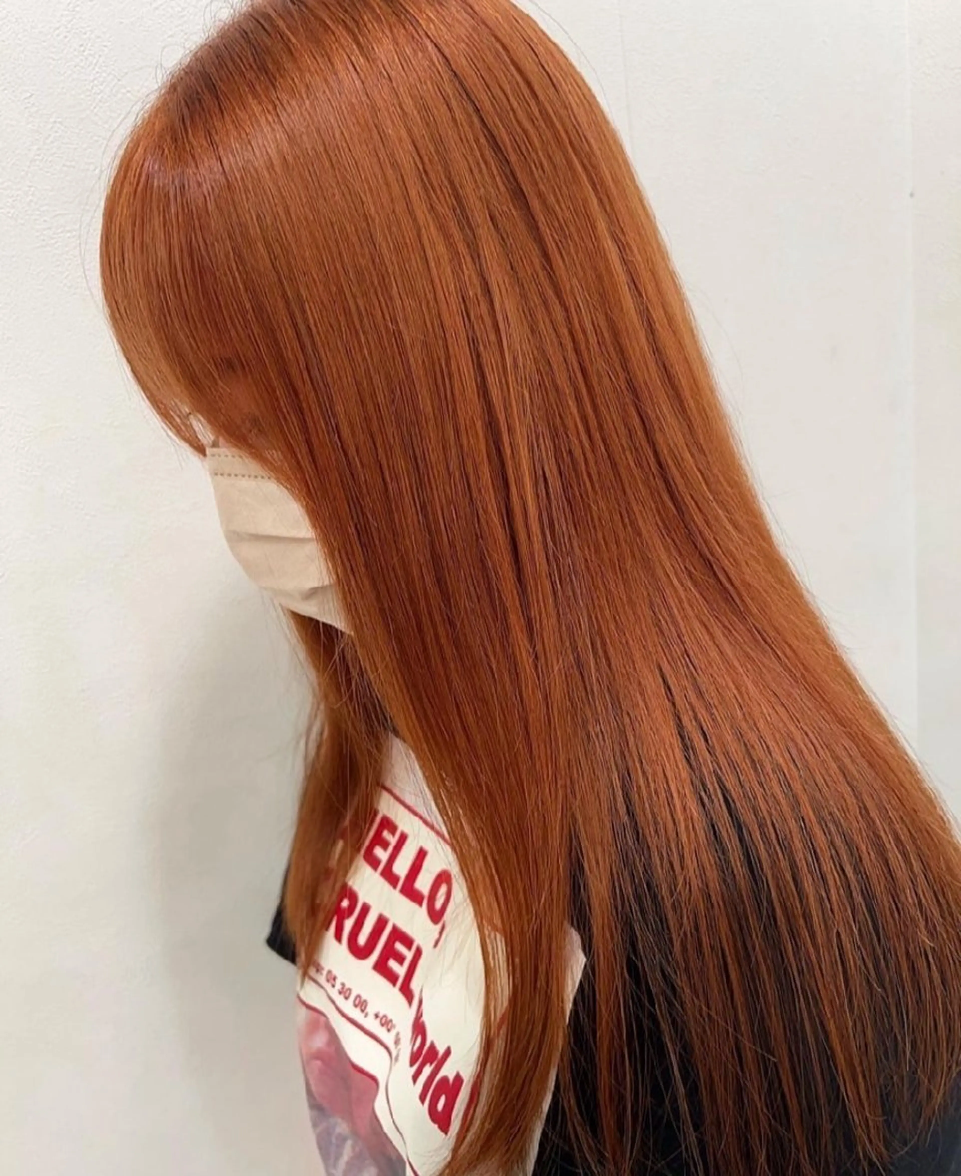 ロング ショートボブ ボブ ハイライト 髪質改善 縮毛矯正 ヘアカラー トリートメント ヘアテラス エムナラテンのヘアスタイル