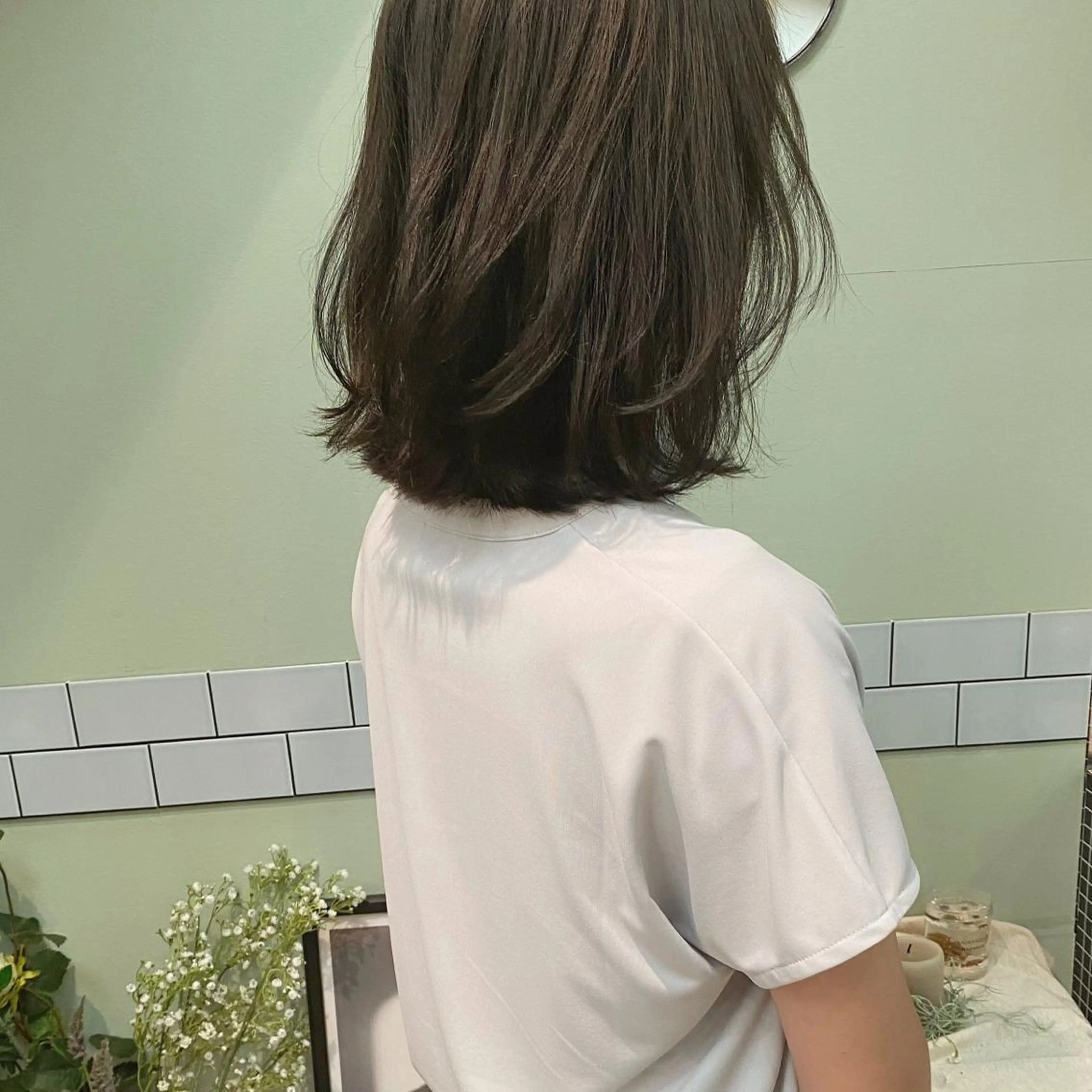 ミディアム カラー 田室 和幸のヘアスタイル