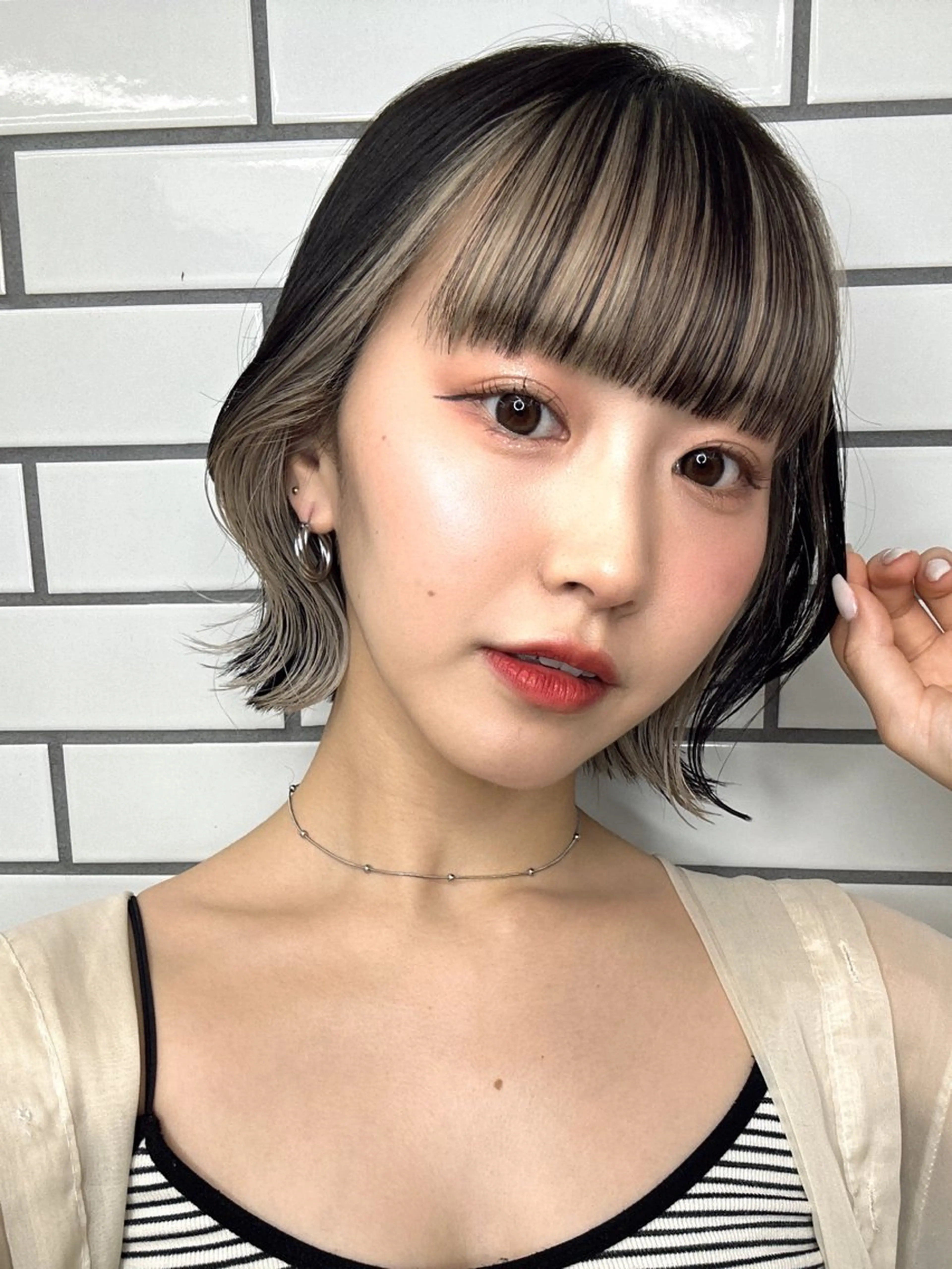 ショート カラー 韓国ヘア/艶カラー /田中悠佑のヘアスタイル