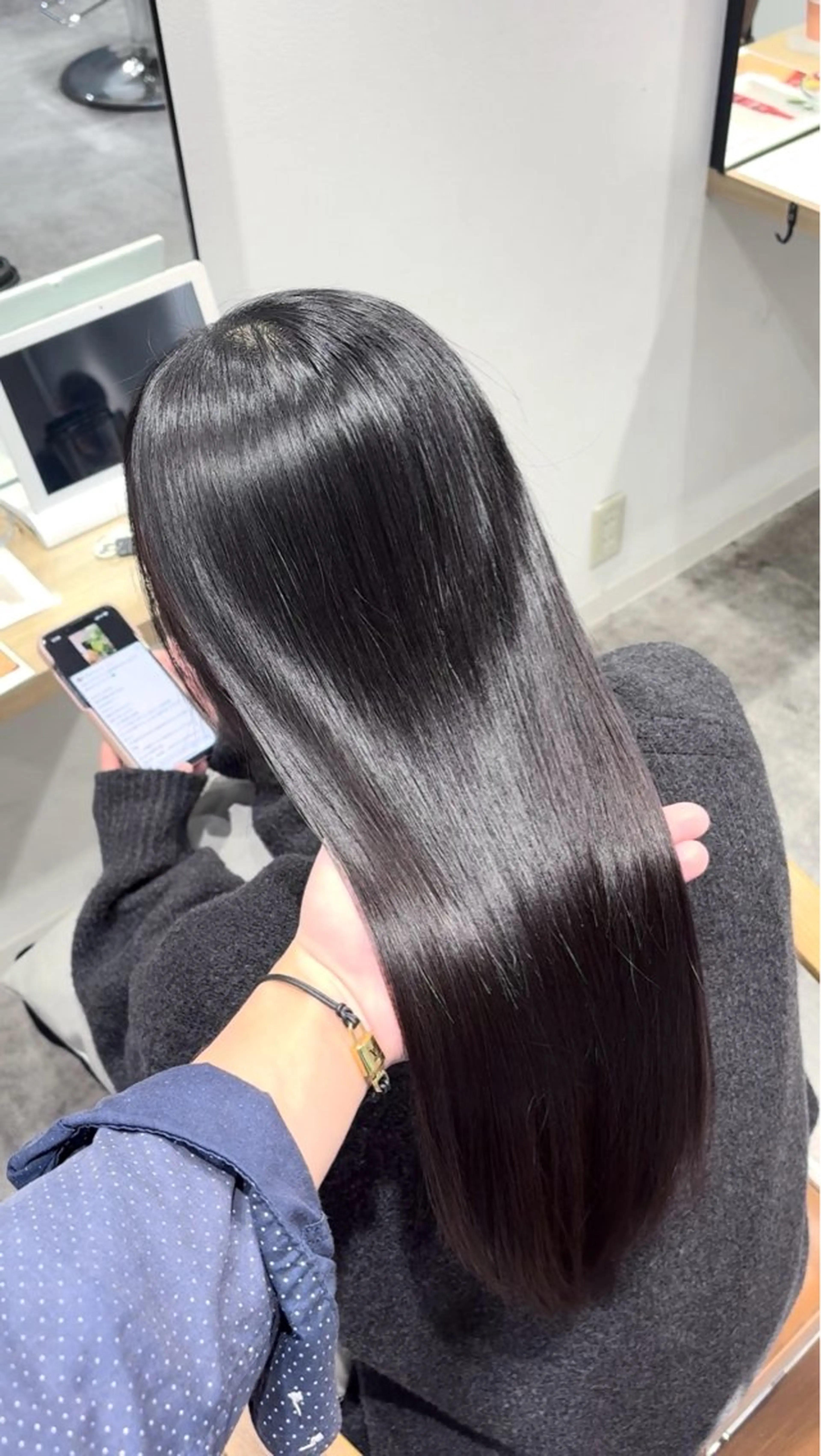 ロング カラー 髪質改善 レイヤーカット 縮毛矯正 髪質改善特化型美容師 🫧岡本璃来🫧のヘアスタイル