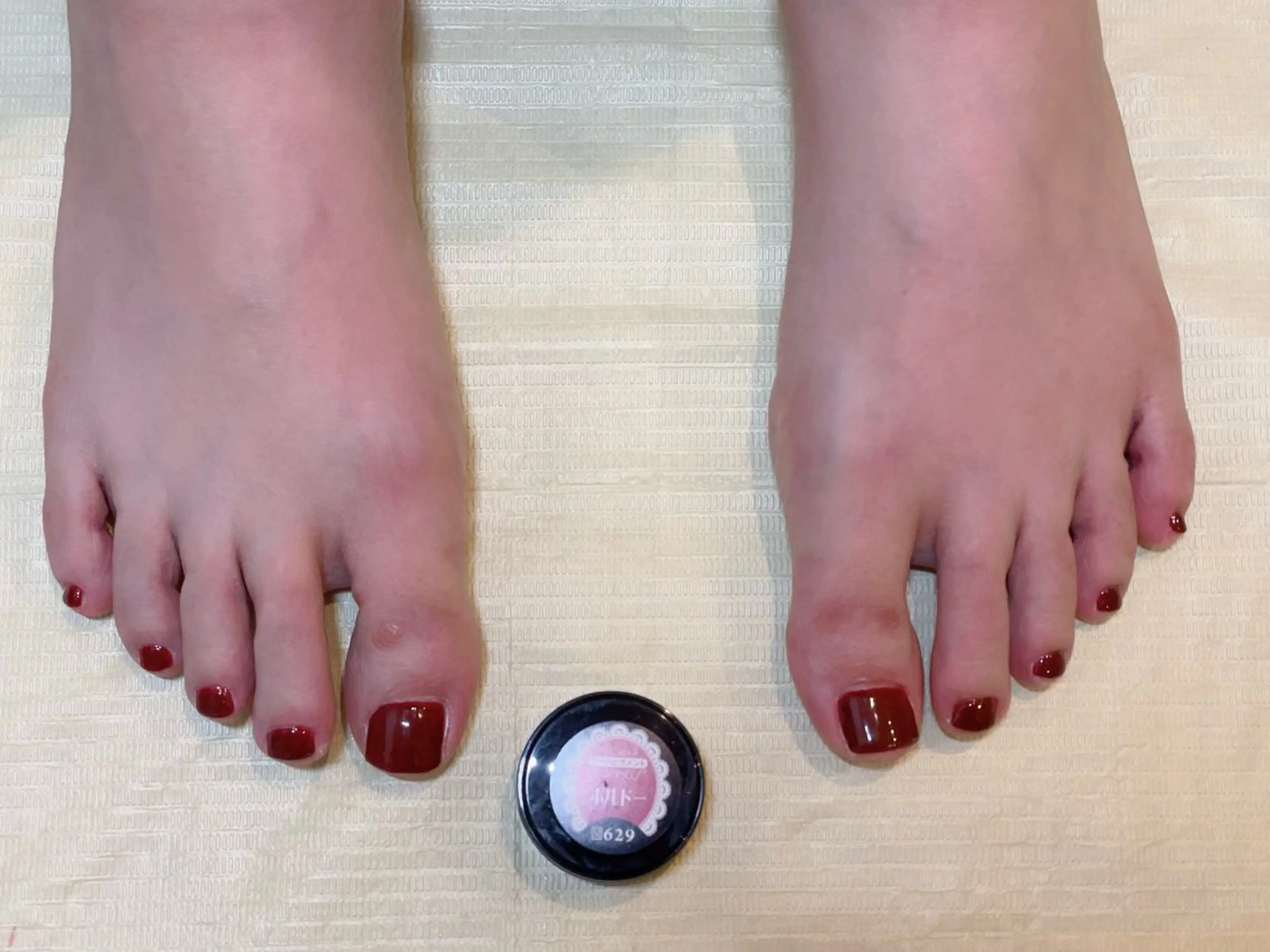 ネイル ボルドー フットネイル グラデーション ワンカラーネイル シンプルネイル ネイルホリック三鷹店 いのうえのネイルデザイン