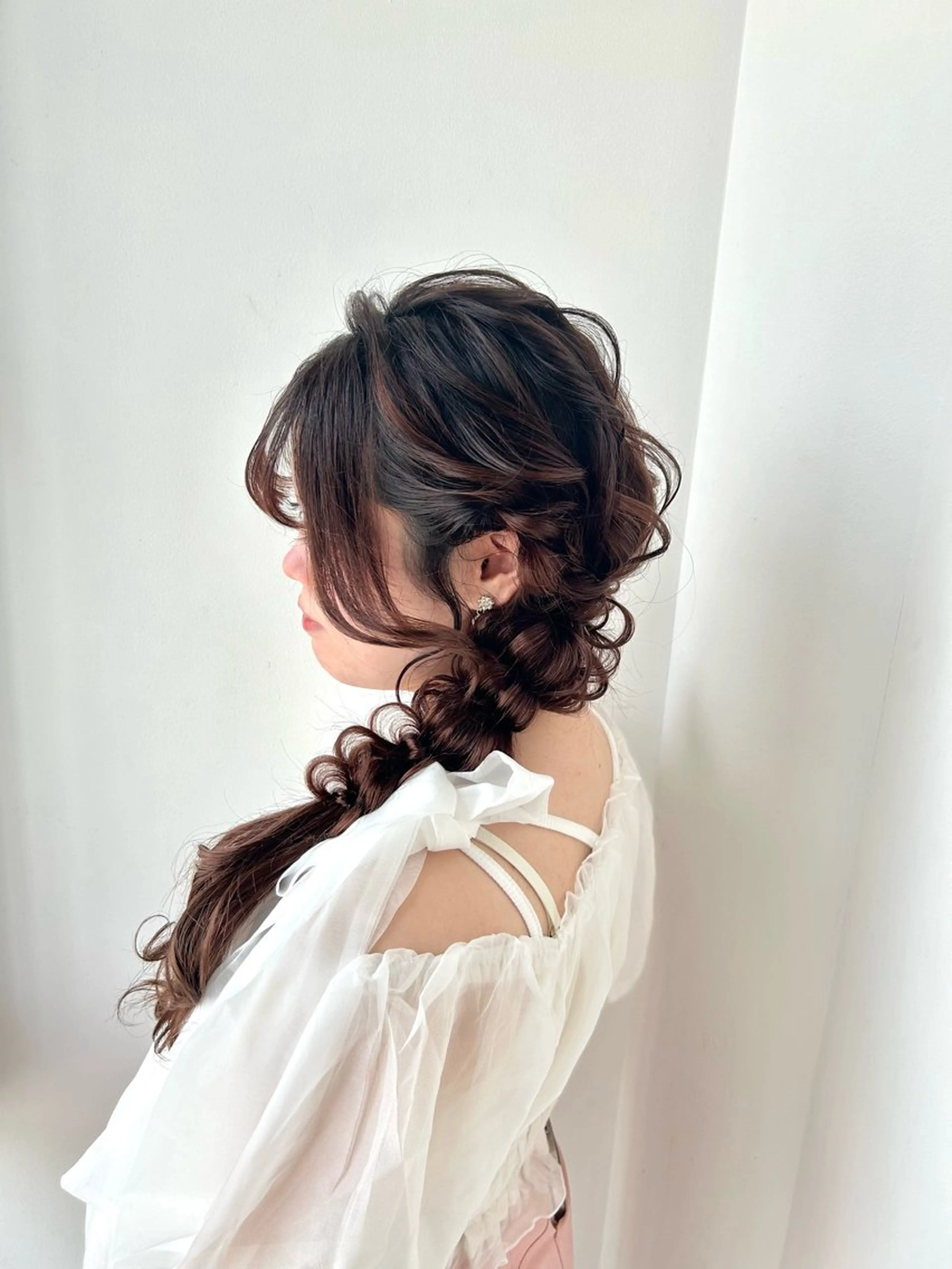 ロング ヘアアレンジ ヘアセット レイヤー/nail COCOROのヘアスタイル