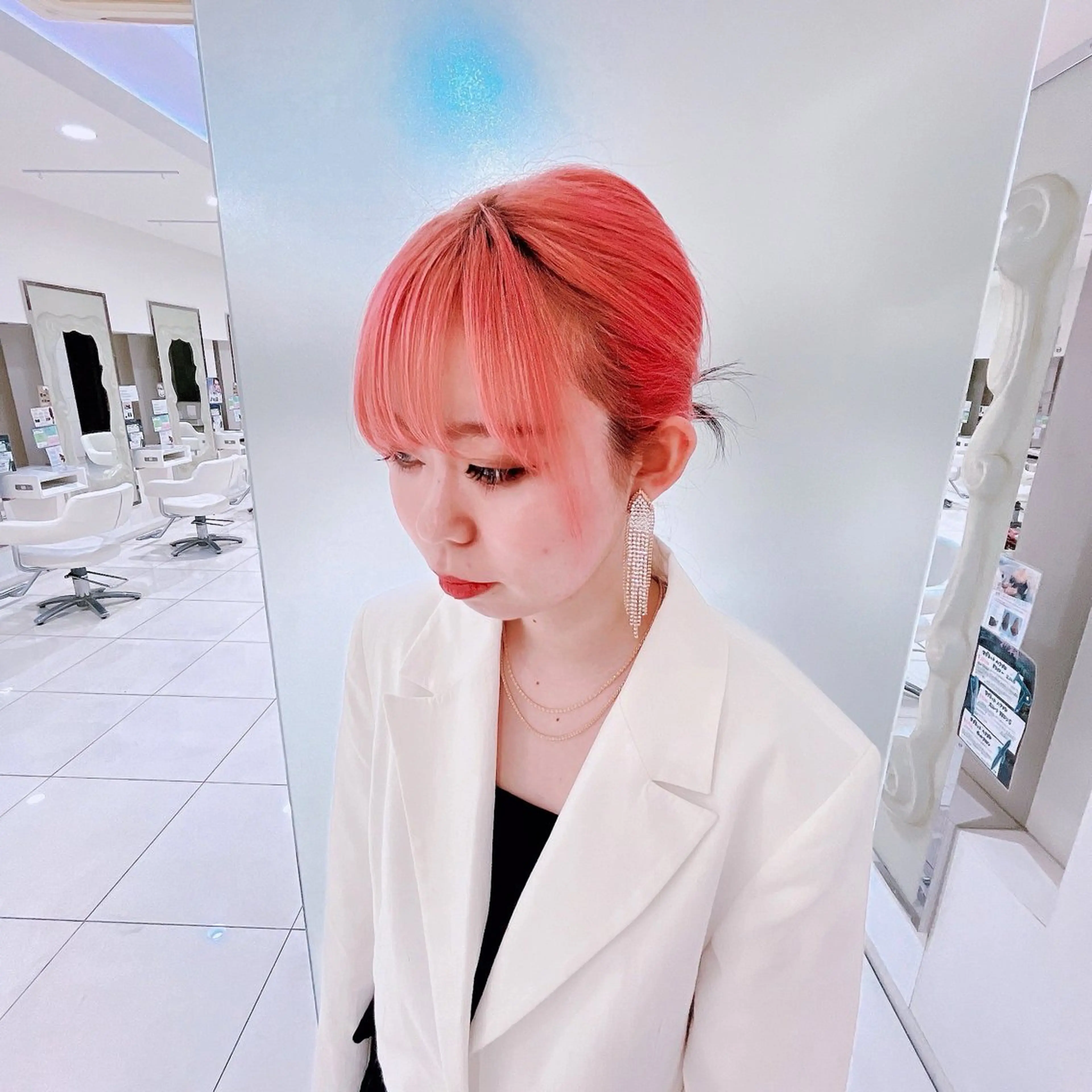 ミディアム カラー ヘアアレンジ ヘアセット 東出 レイ🕊のヘアスタイル