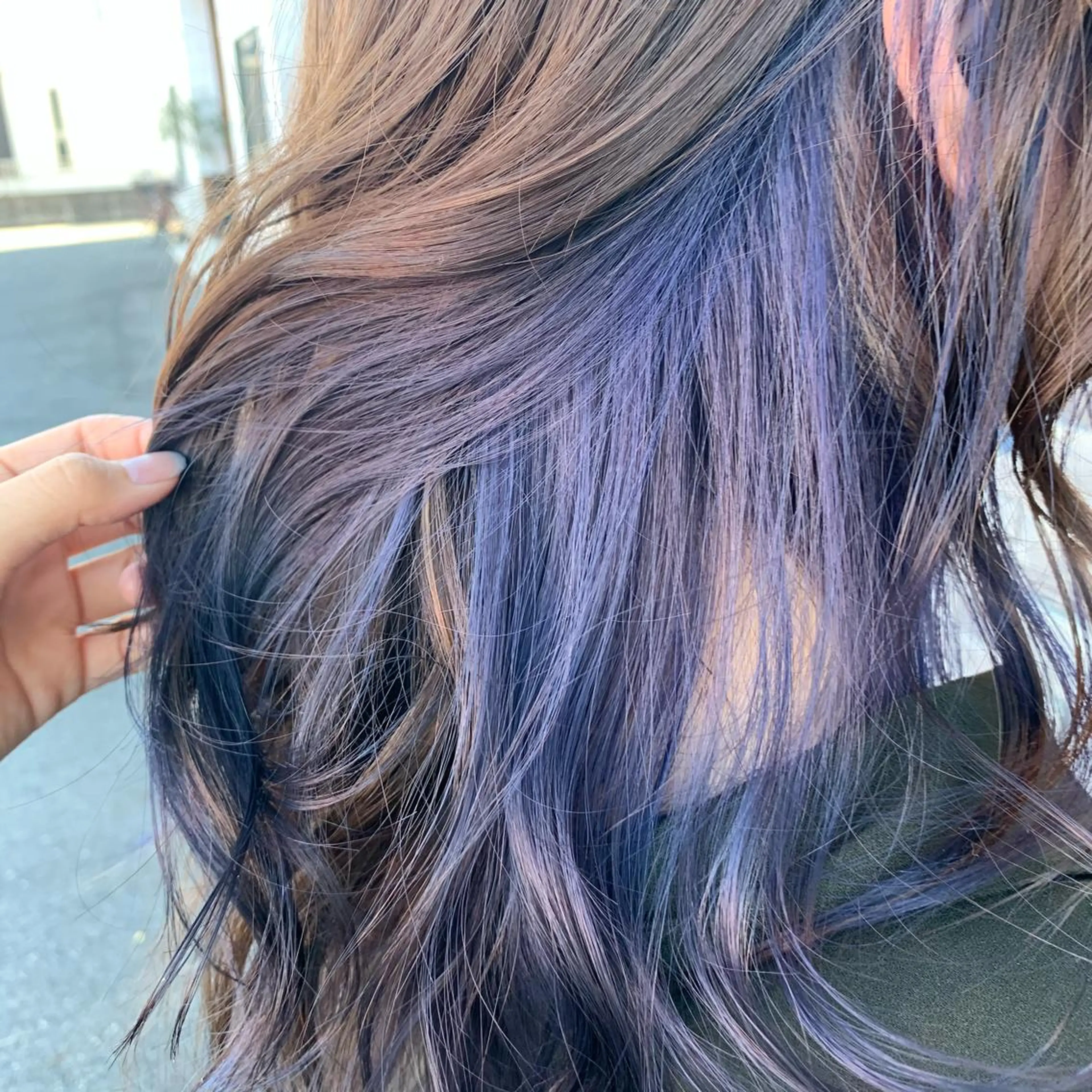 ロング カラー 眞名子 瑞紀のヘアスタイル