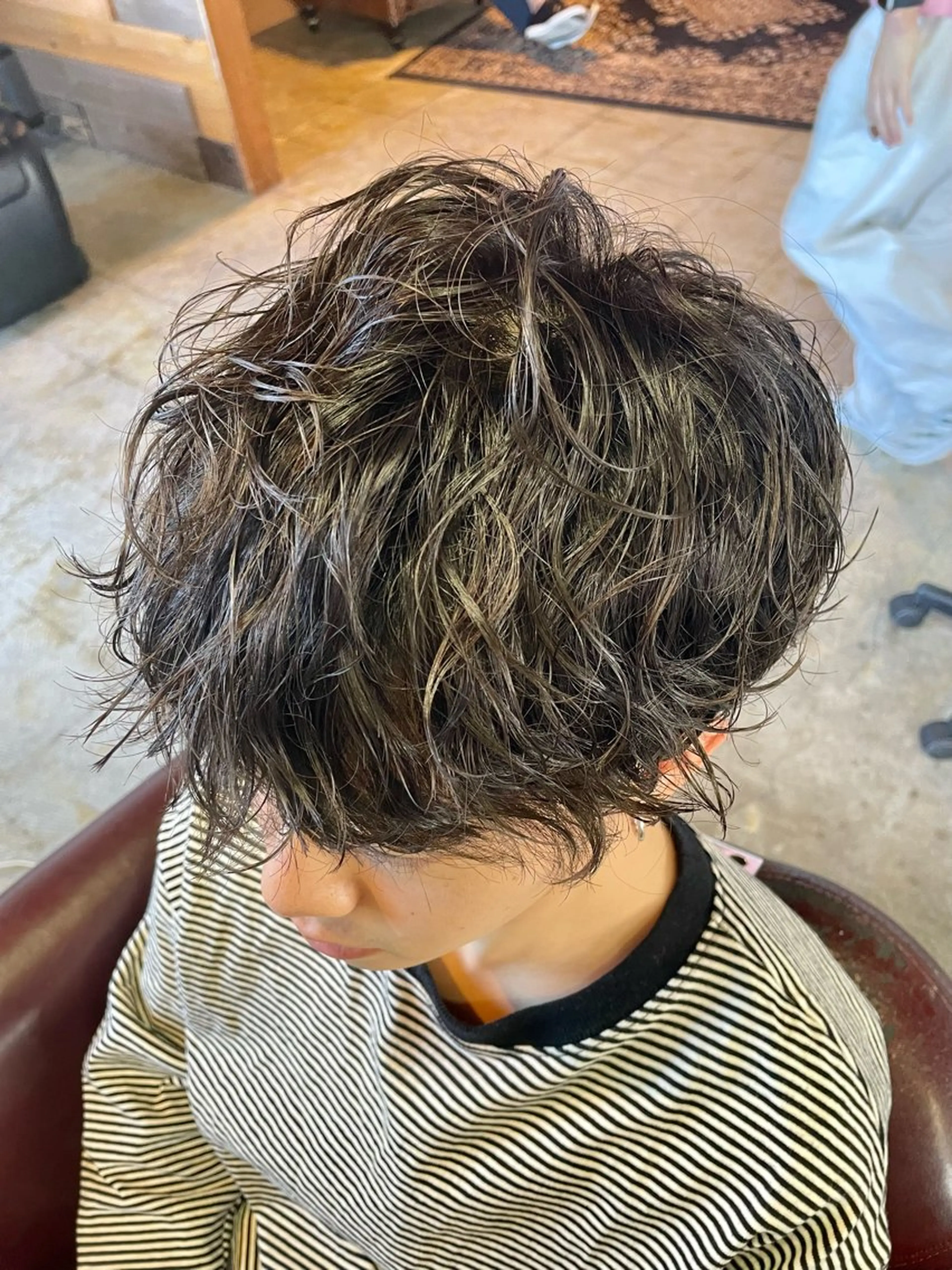 パーマ メンズ カット パーマ トリートメント 新規再来率No.1 金山/メンズパーマのヘアスタイル