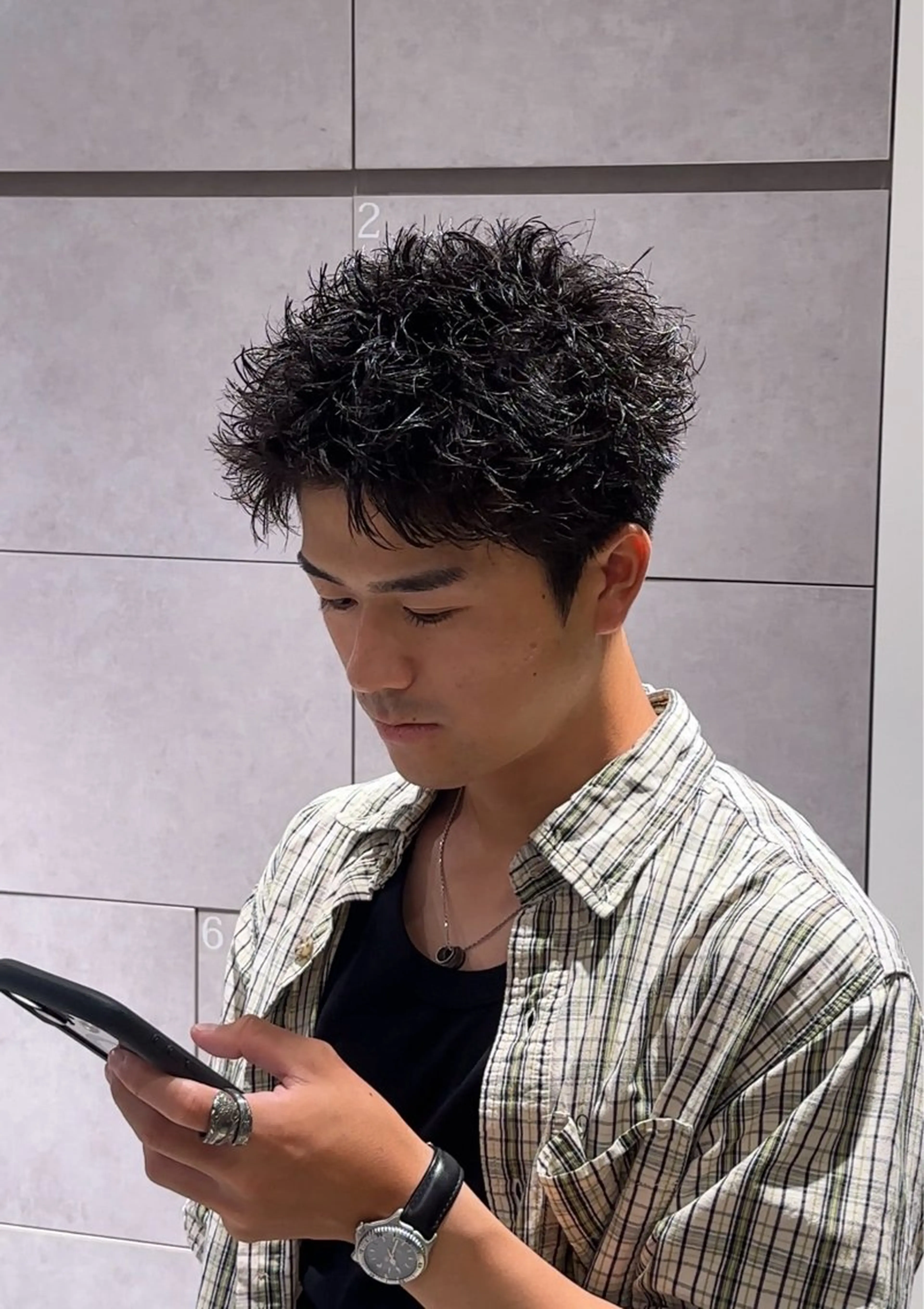 🔥スパイキーパーマ🔥自宅再現性⭕️パーマの写真