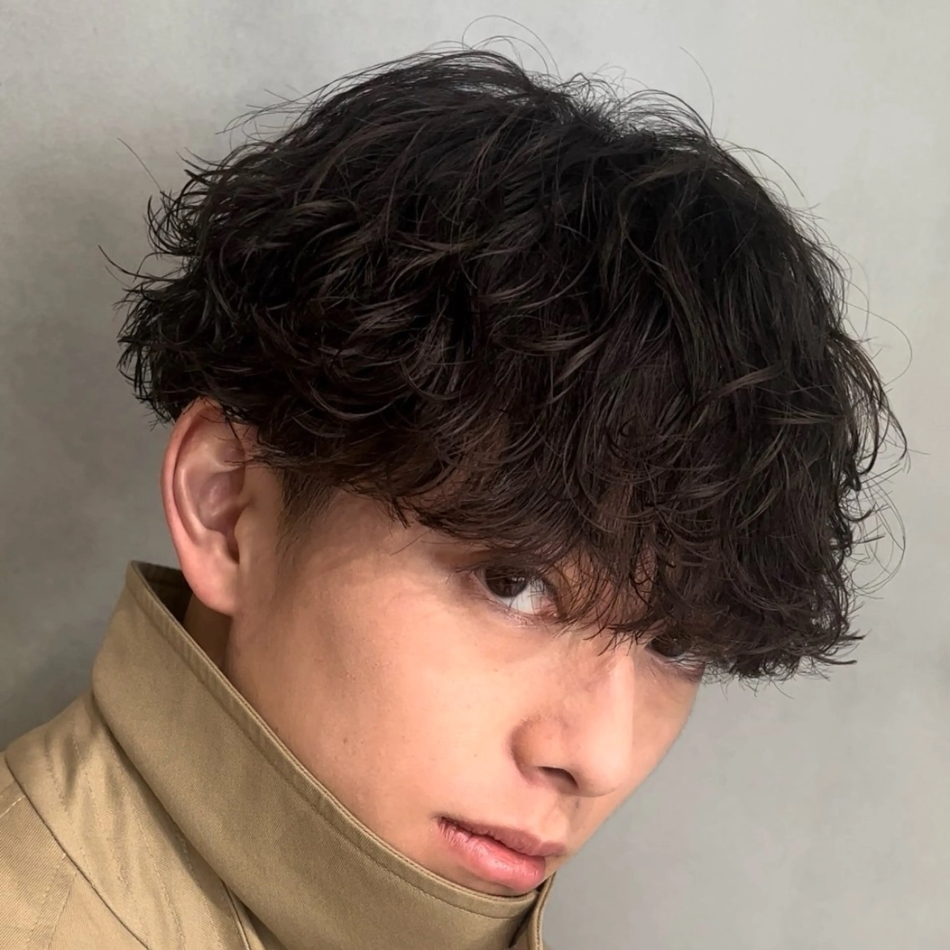 ミディアム パーマ ヘアアレンジ メンズ fifth 石川 凪のヘアスタイル