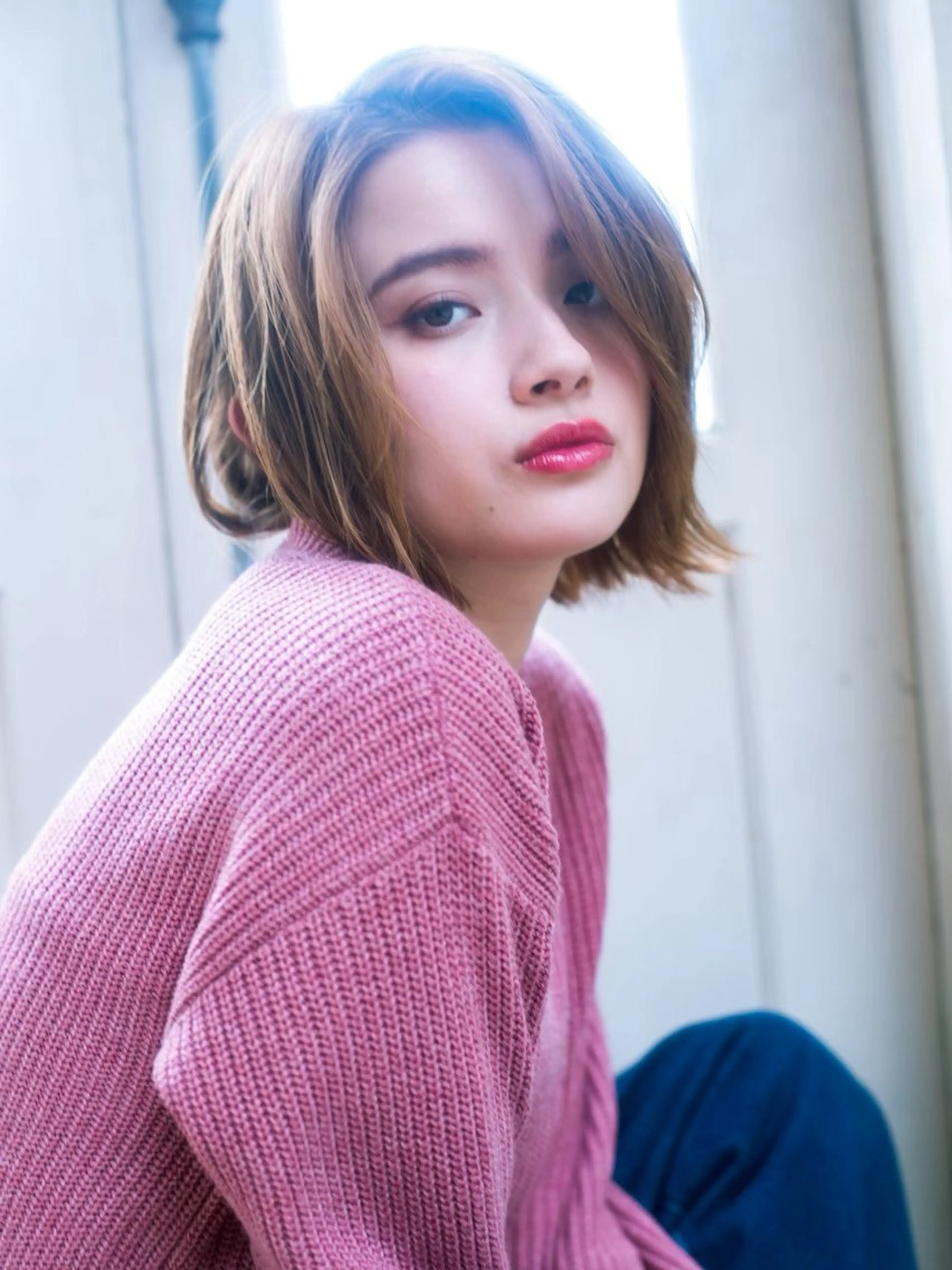 ショート カラー 坂口 みりのヘアスタイル