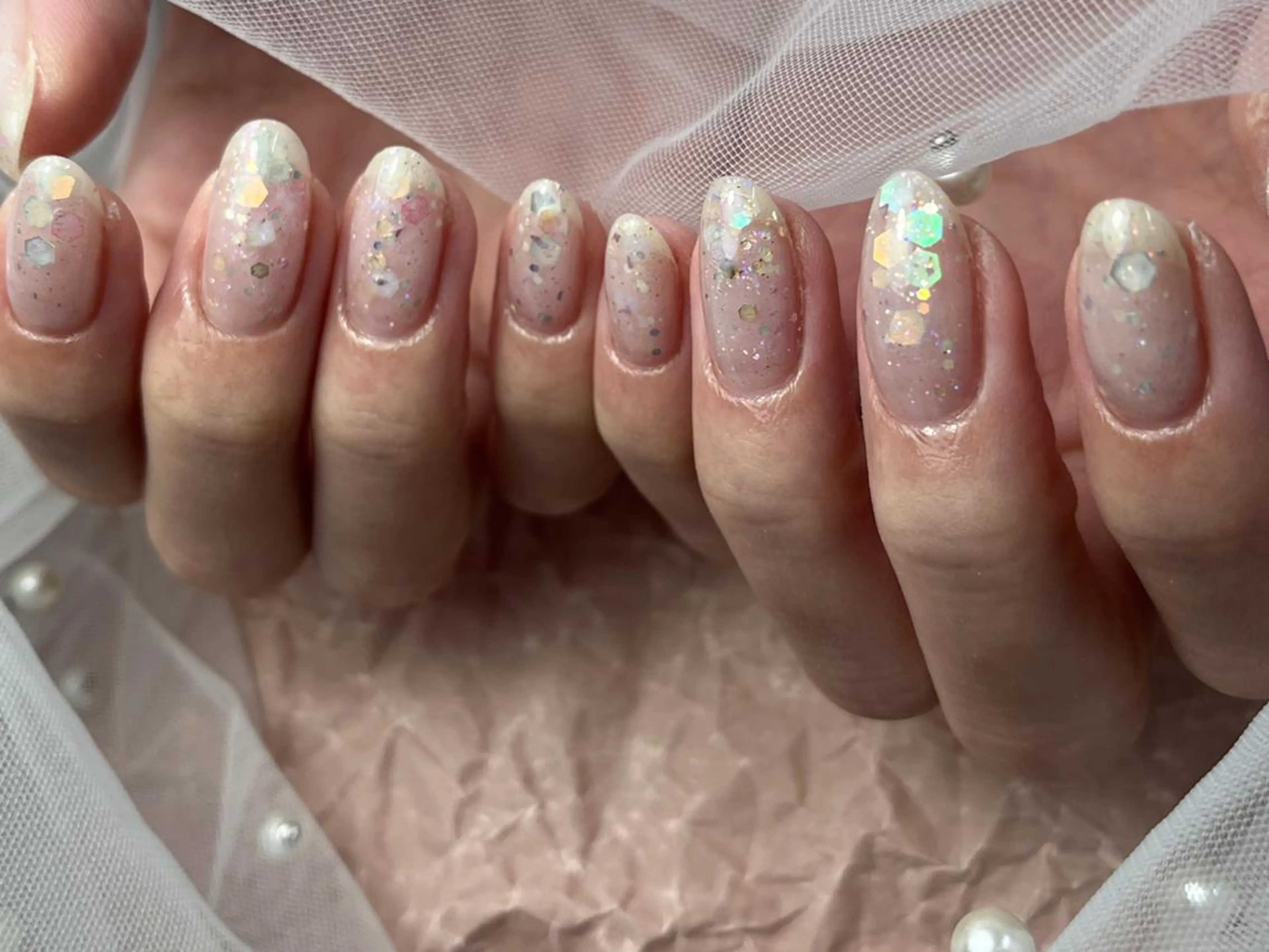ネイル ラメ(グリッター) シンプルネイル ハンドネイル ToliyDeliy Nail Salonのネイルデザイン