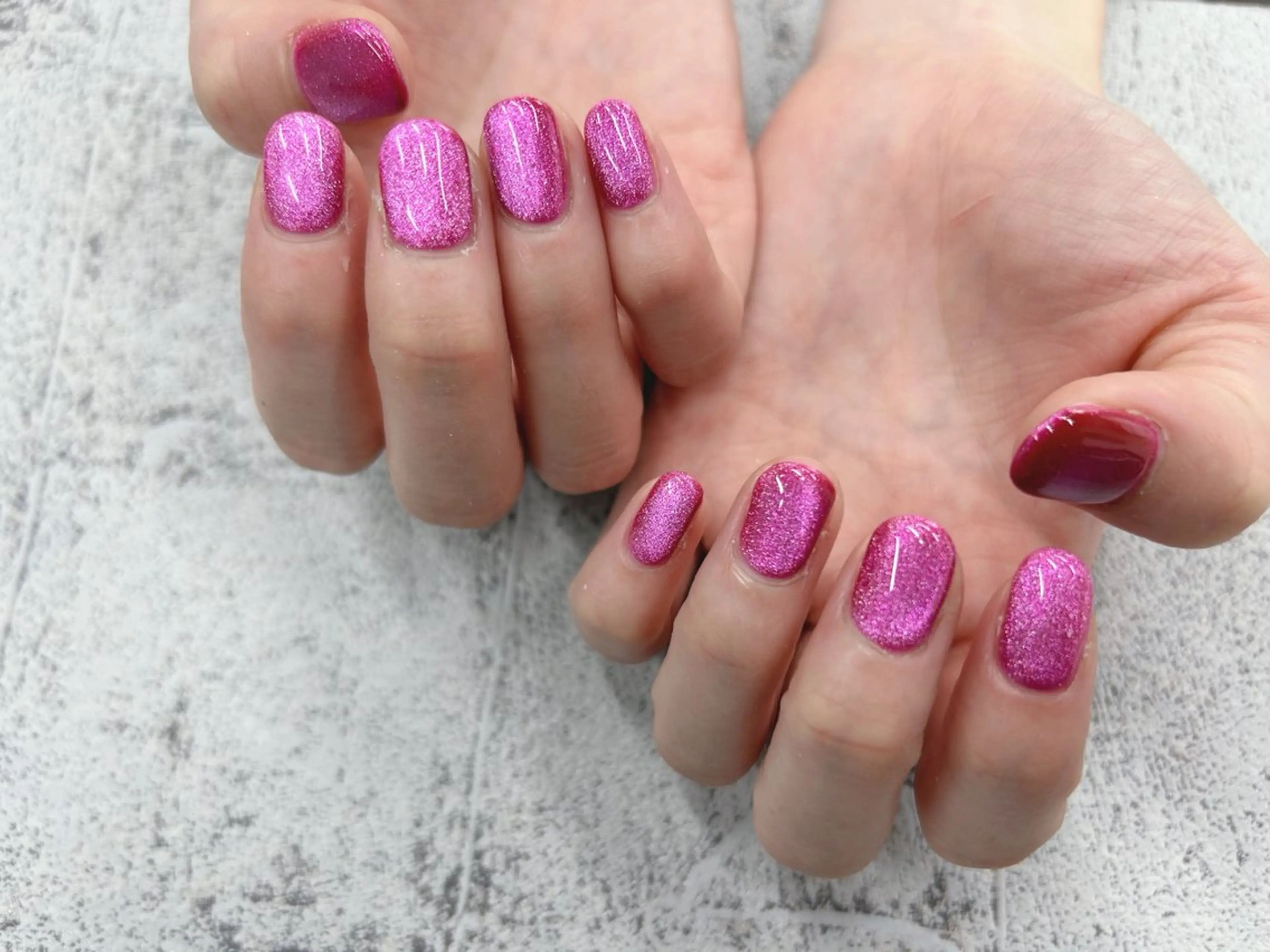 ネイル ピンク ハンドネイル agré ネイルサロン　アグレのネイルデザイン