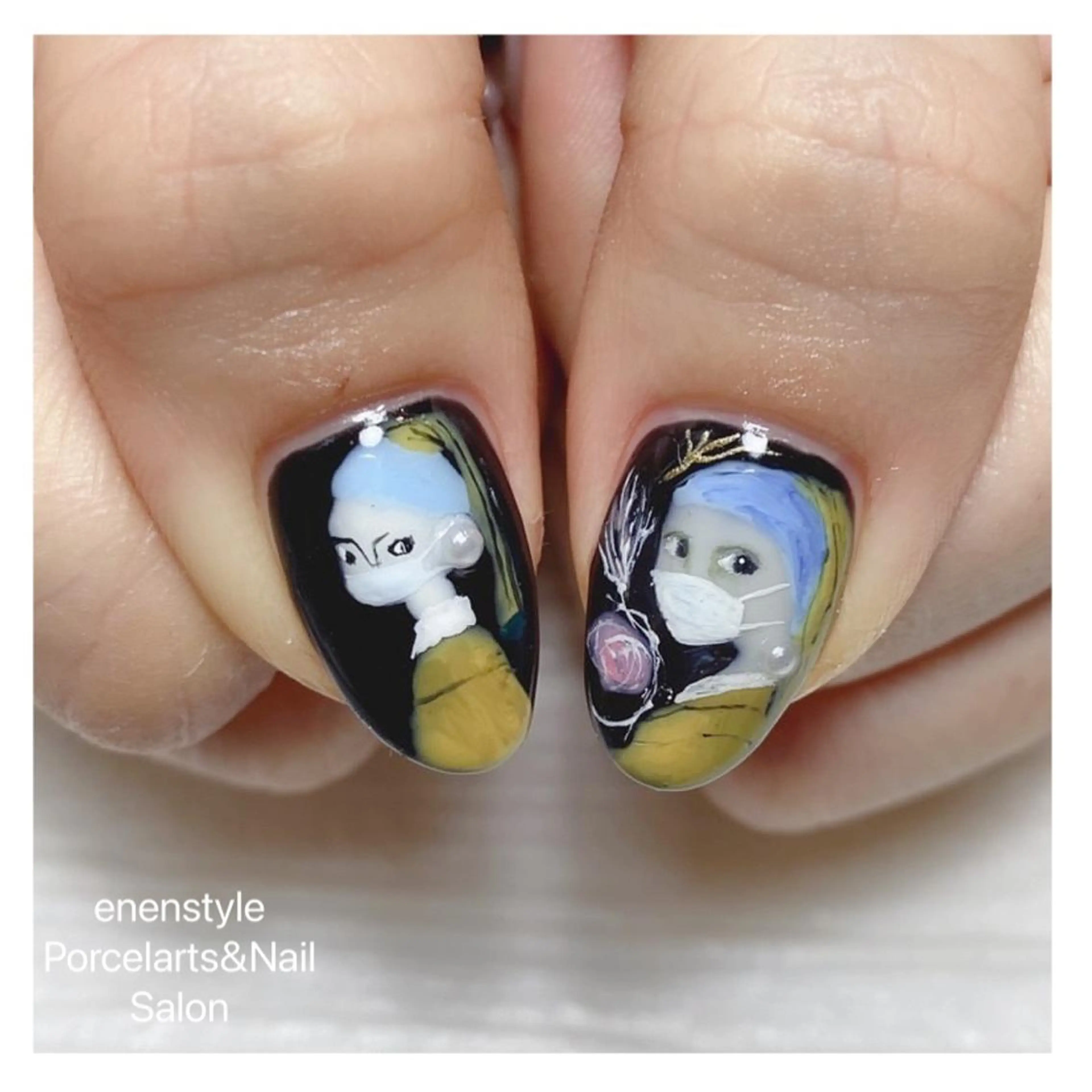 ミディアム ネイル ハンドネイル 👑enen style👑のネイルデザイン