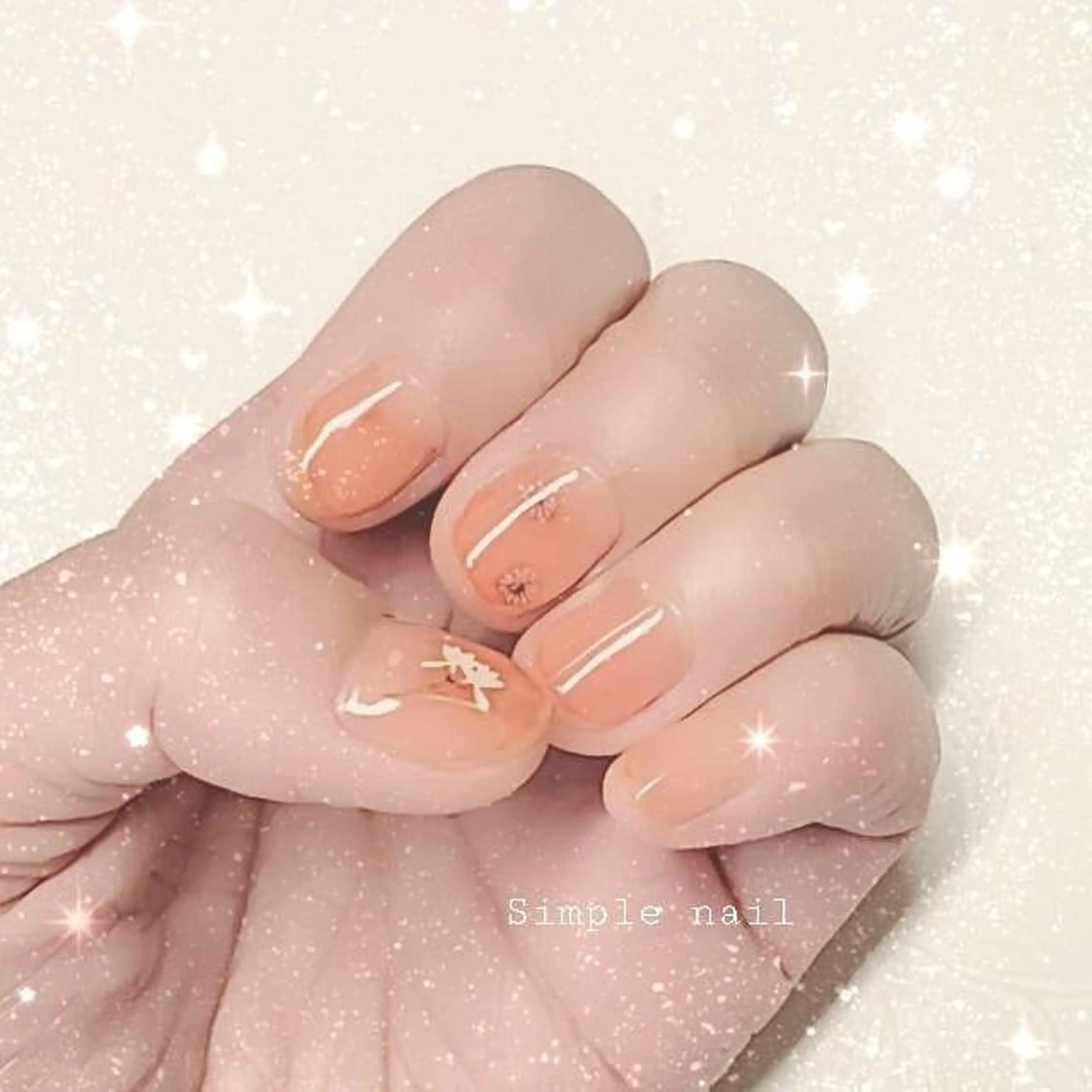 ネイル クリアネイル 氷ネイル・うるうるネイル 石田 由紀のネイルデザイン