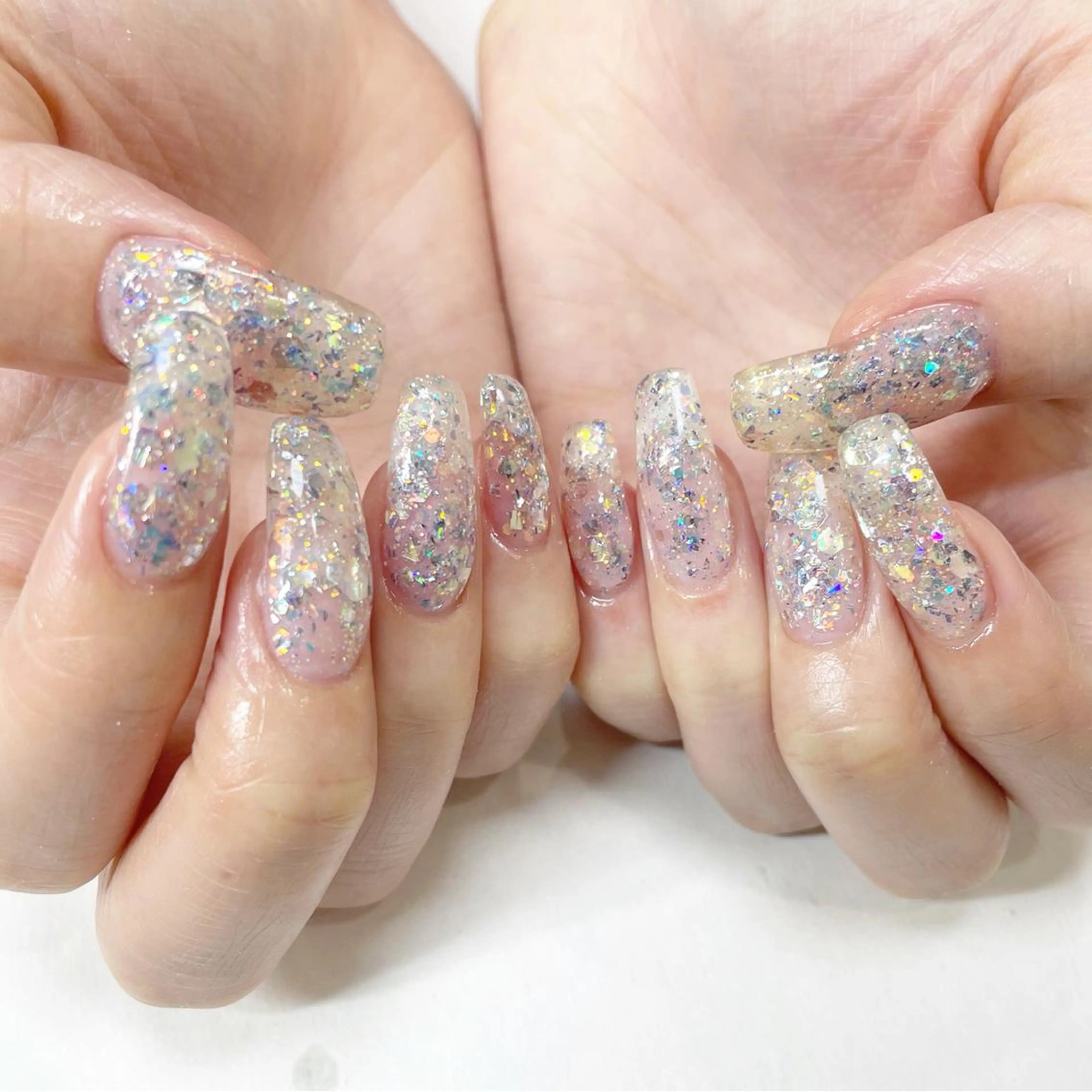 ネイル ラメ(グリッター) ワンカラーネイル ハンドネイル Minami 🍓のネイルデザイン