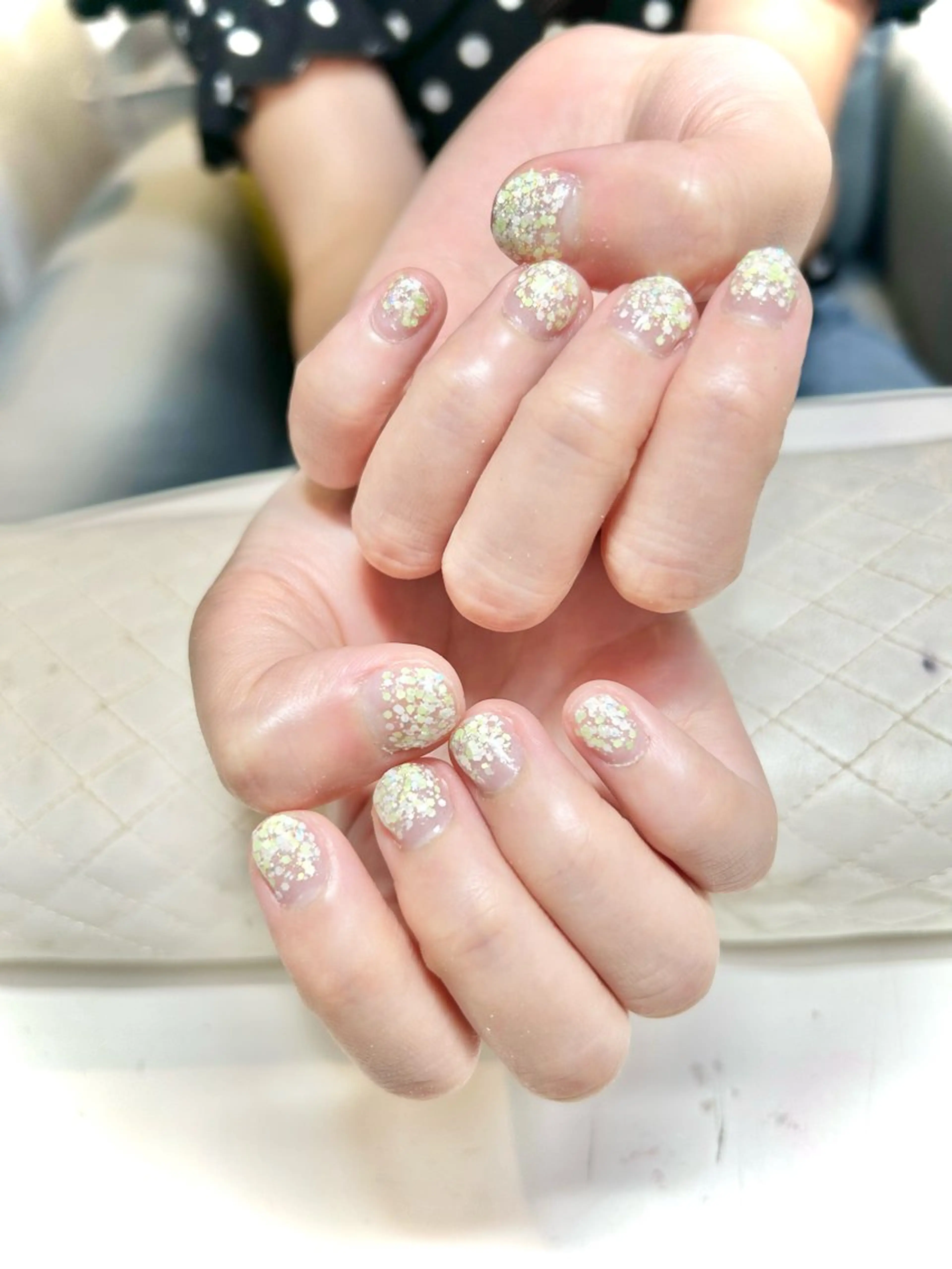 ネイル グラデーション ラメ(グリッター) ラメグラデーション RiCIEL 【リシエル】 ネイル&アイラッシュ新琴似店所属・Ito Aiのネイルデザイン